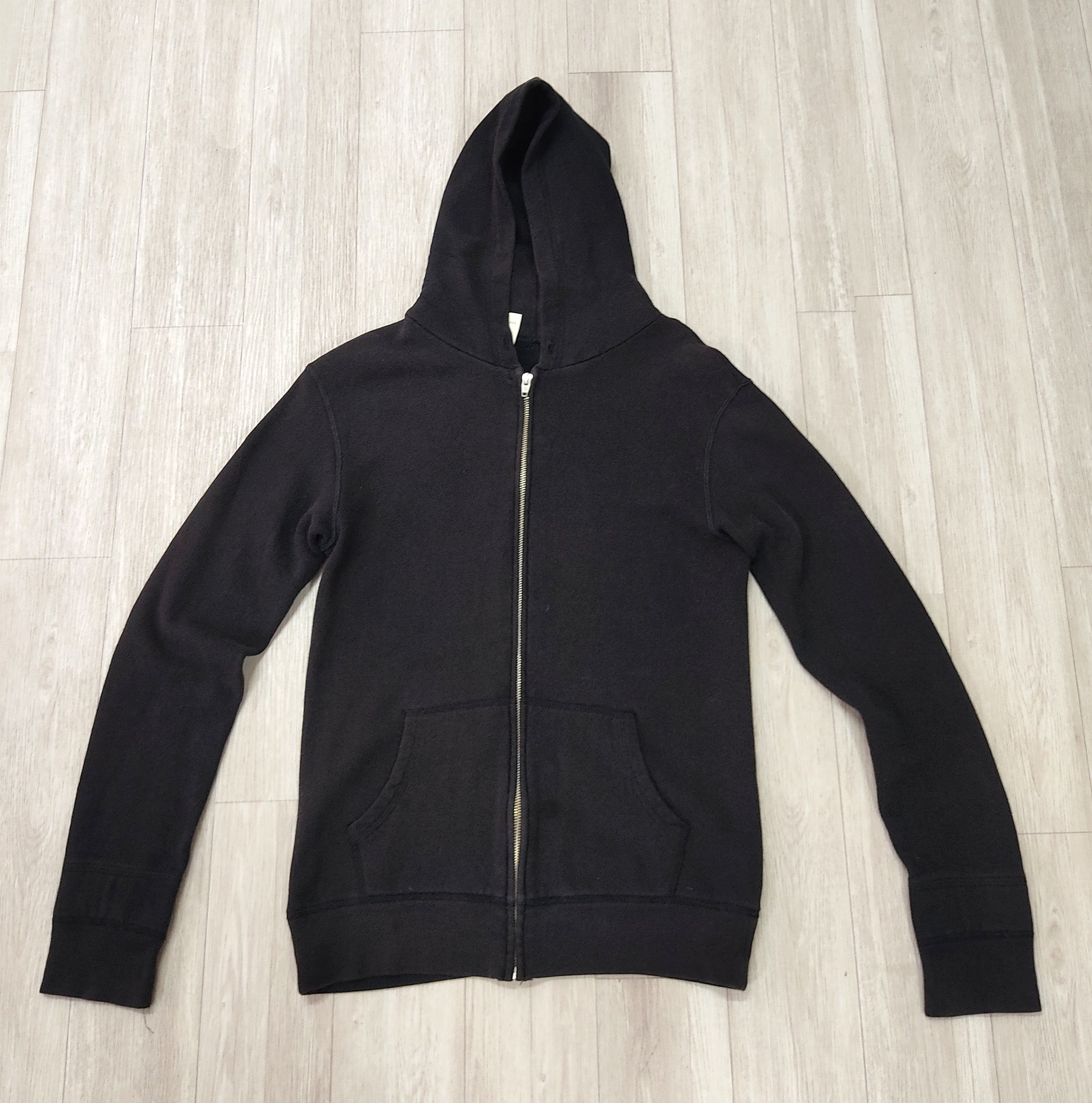 N.Hoolywood N. HOOLYWOOD Plain Black Zipper Hoodie Sweatshirt Size US S / EU 44-46 / 1 - 2 Thumbnail