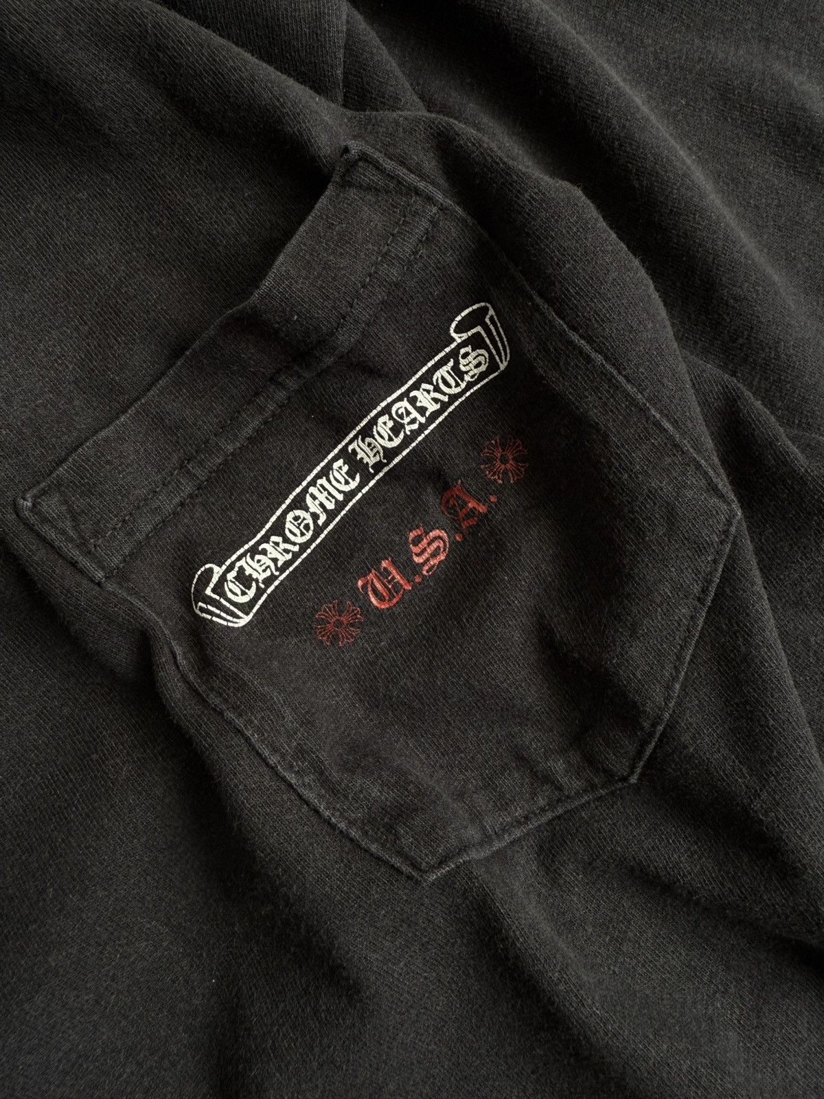 Chrome Hearts Chrome Hearts USA Flag Long Sleeve tshirt/Black Size US M / EU 48-50 / 2 - 4 Thumbnail