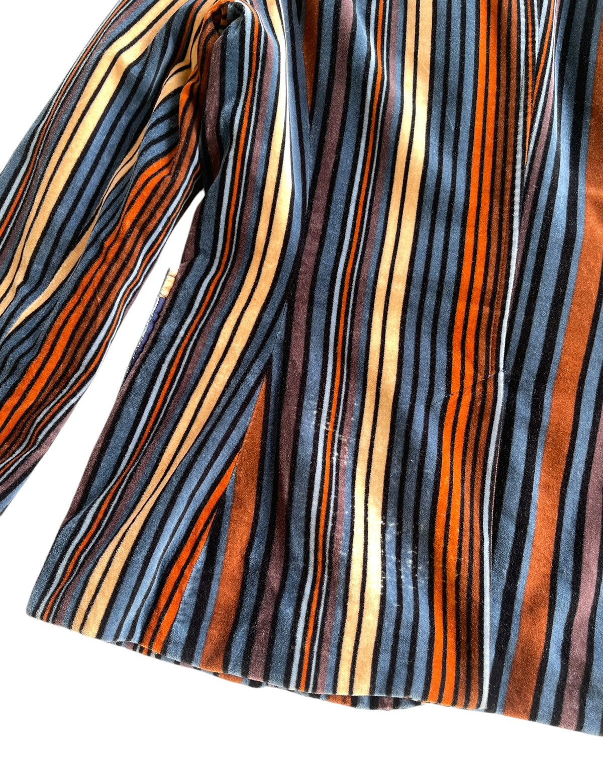 Marc Jacobs Marc Jacobs Rainbow Stripe Velvet Coat Size S / US 4 / IT 40 - 11 Thumbnail