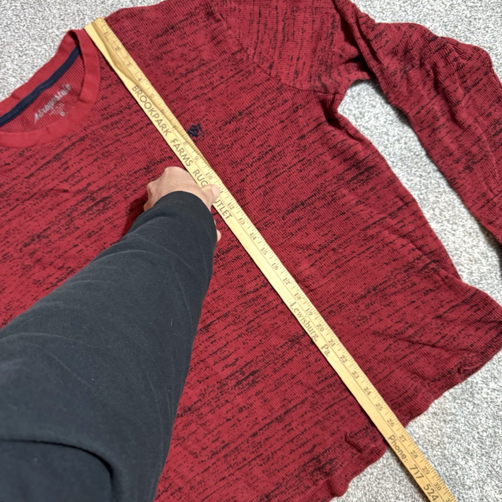 Vintage Aéropostale Sweater Mens XL Grunge Distressed Ribbed Thermal Y2K Streetwear Shirt Size US XL / EU 56 / 4 - 2 Thumbnail