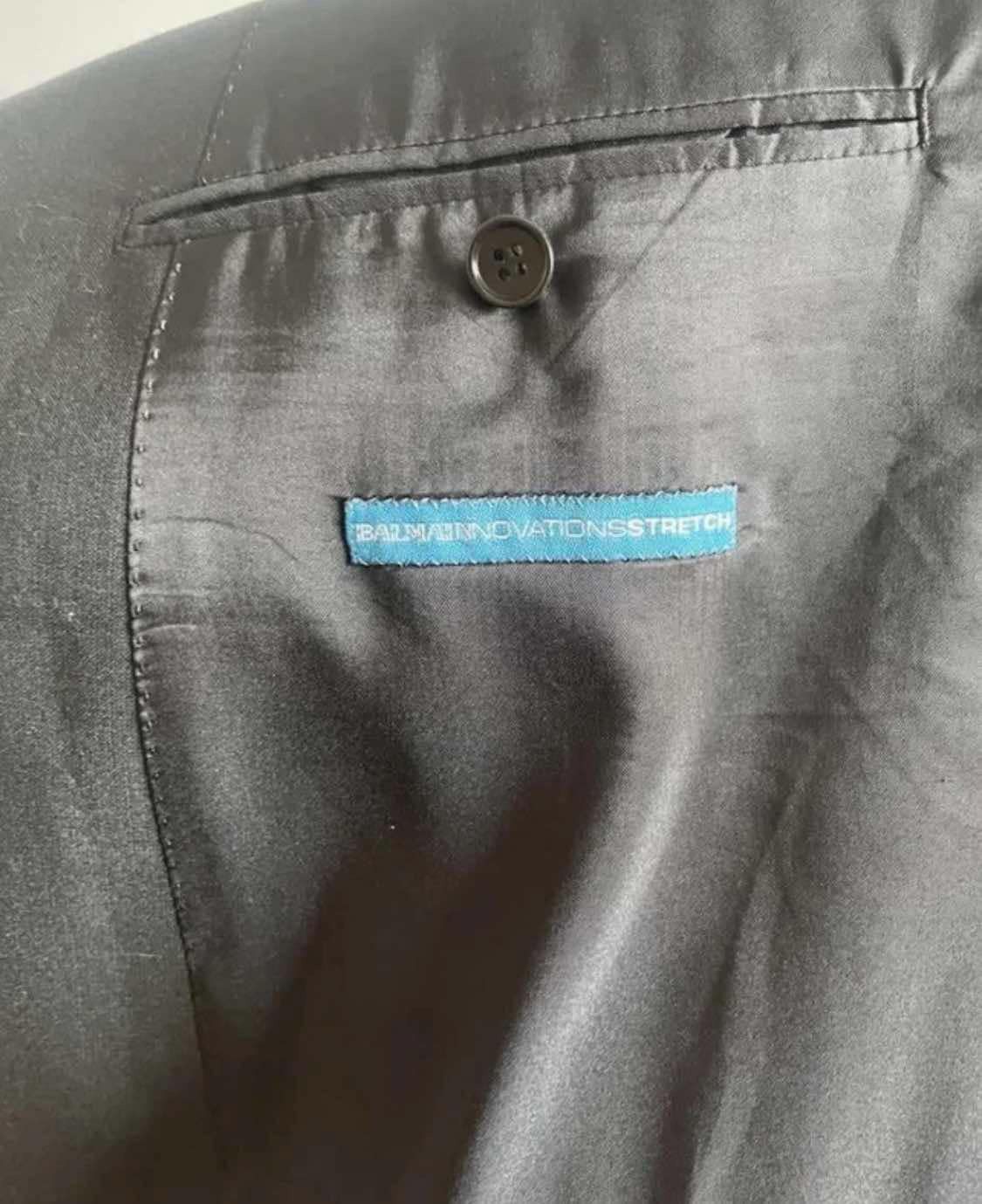 Balmain × Designer Balmain Black Blazer, Minimalist Classic Suit Jacket Size 46R - 9 Thumbnail