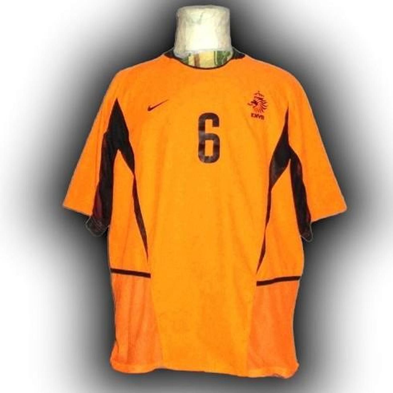 Nike Netherlands 2002 2003 Home Shirt Jersey Size US L / EU 52-54 / 3 - 2 Thumbnail