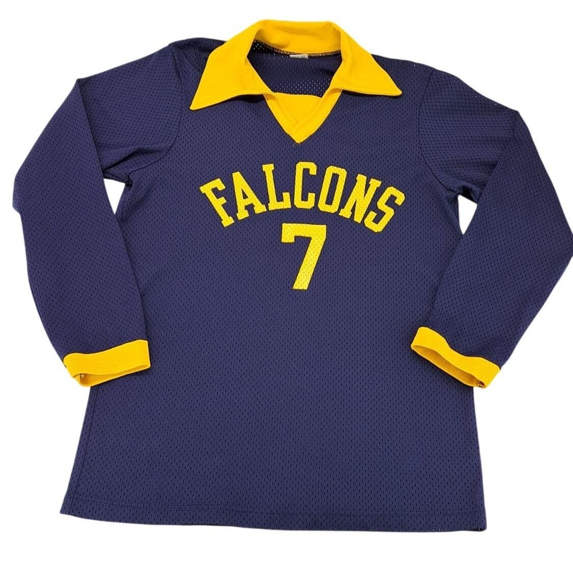 Champion Vintage Champion Falcons #7 Blue Yellow Mesh Sports Jersey Size US M / EU 48-50 / 2 - 1 Thumbnail