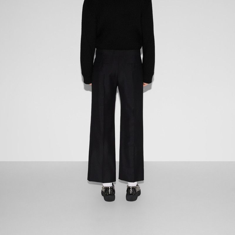 Gucci o1la5ras0526 Wool Mohair Pants in Black Size 26" / US 2 / IT 38 - 4 Thumbnail