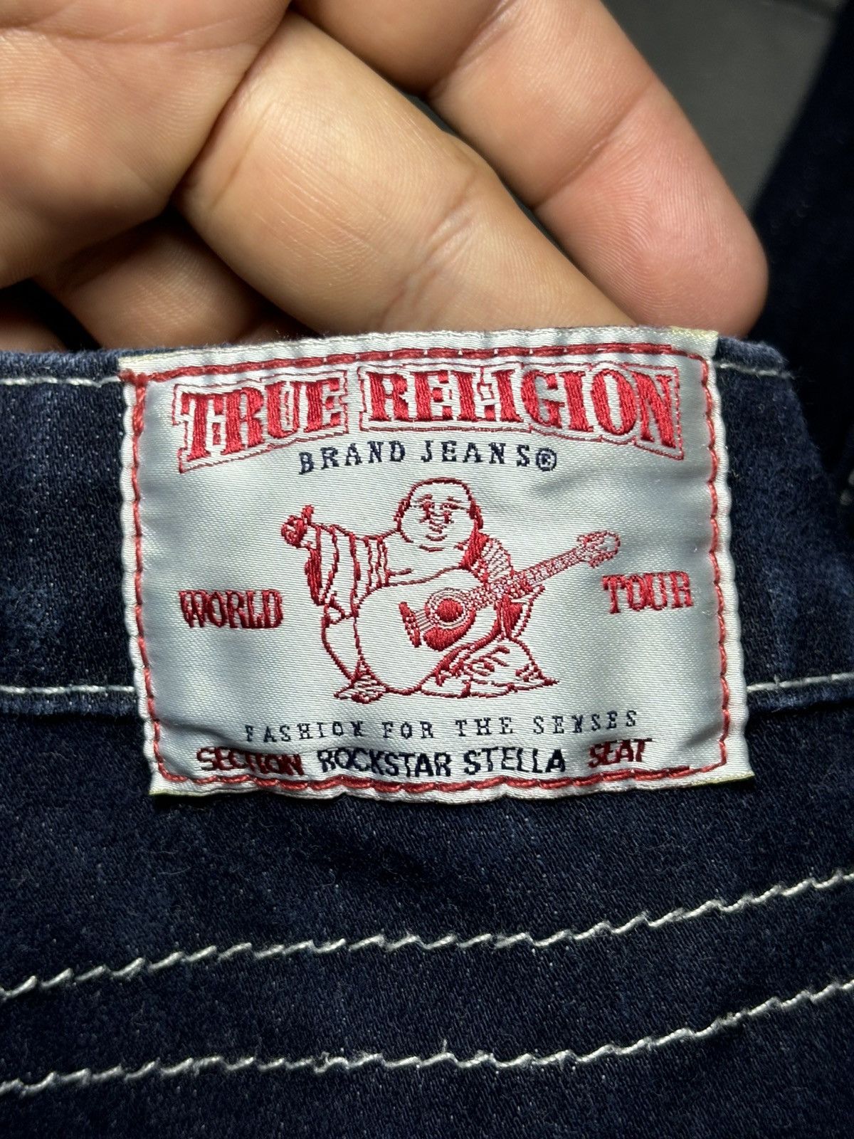 True Religion True Religion Size 27 Geno Relaxed Slim Jeans Blue denim Size 27" / US 4 / IT 40 - 4 Thumbnail