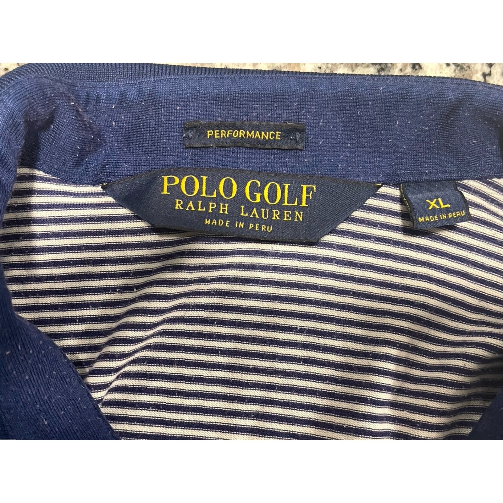 Polo Ralph Lauren Polo Golf Ralph Lauren Performance Shirt Mens XL Blue Striped Size US XL / EU 56 / 4 - 4 Thumbnail