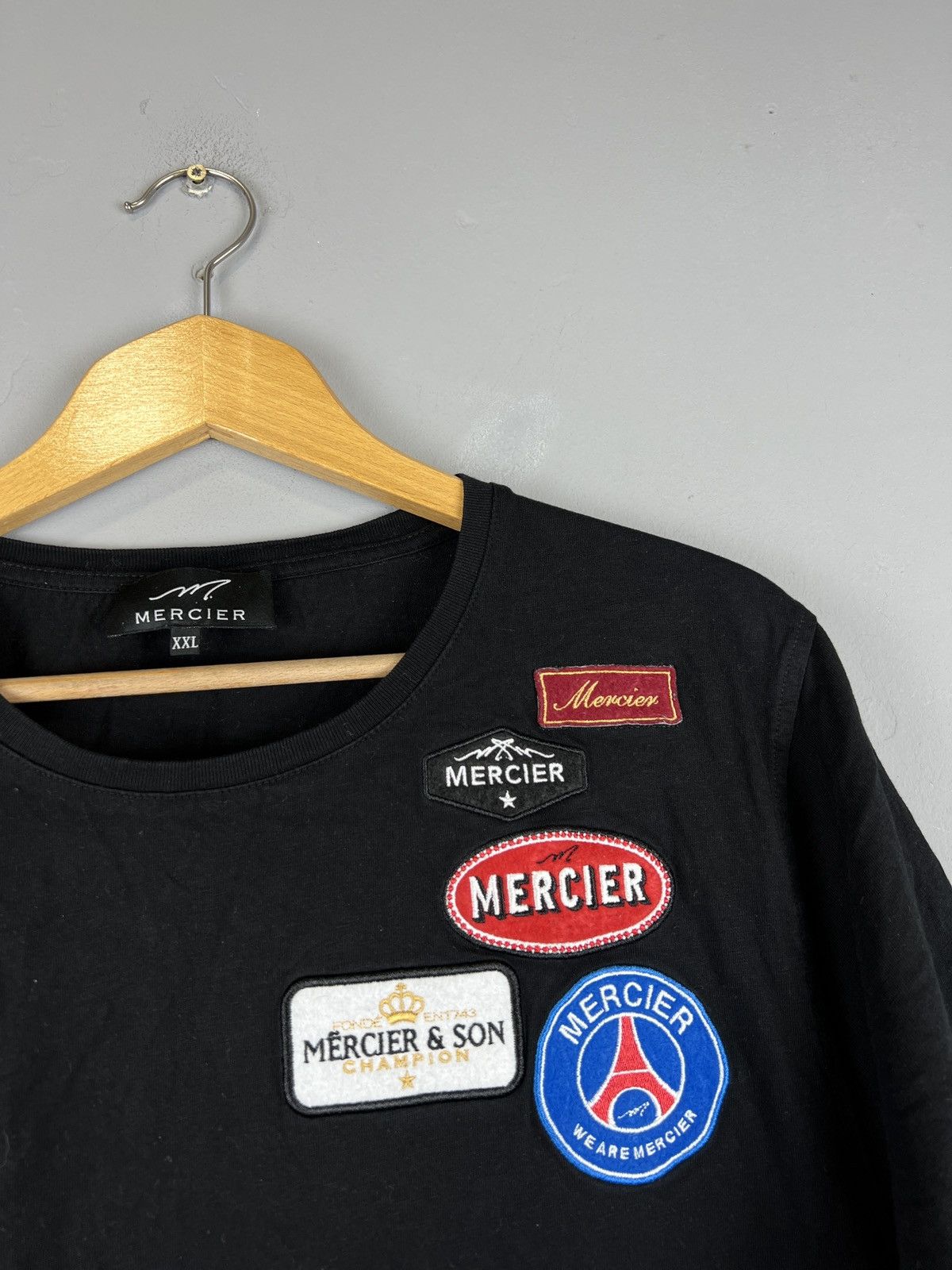 Baume & Mercier Mercier black multi logo PSG tee Size US XL / EU 56 / 4 - 3 Thumbnail