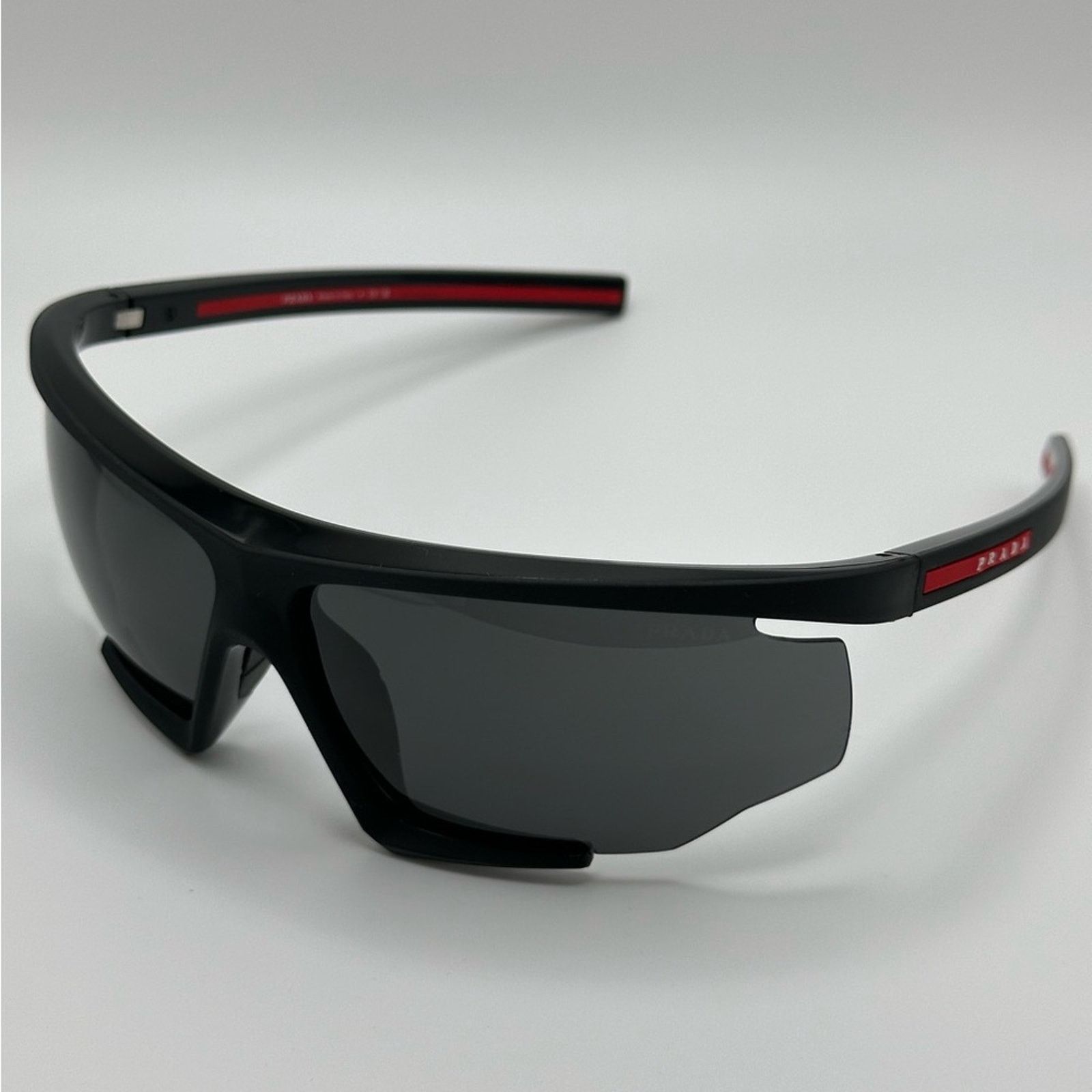 Prada NEW PRADA Sport PS07YS DG006F Black/Black Rubber/Dark Grey Size ONE SIZE - 4 Thumbnail