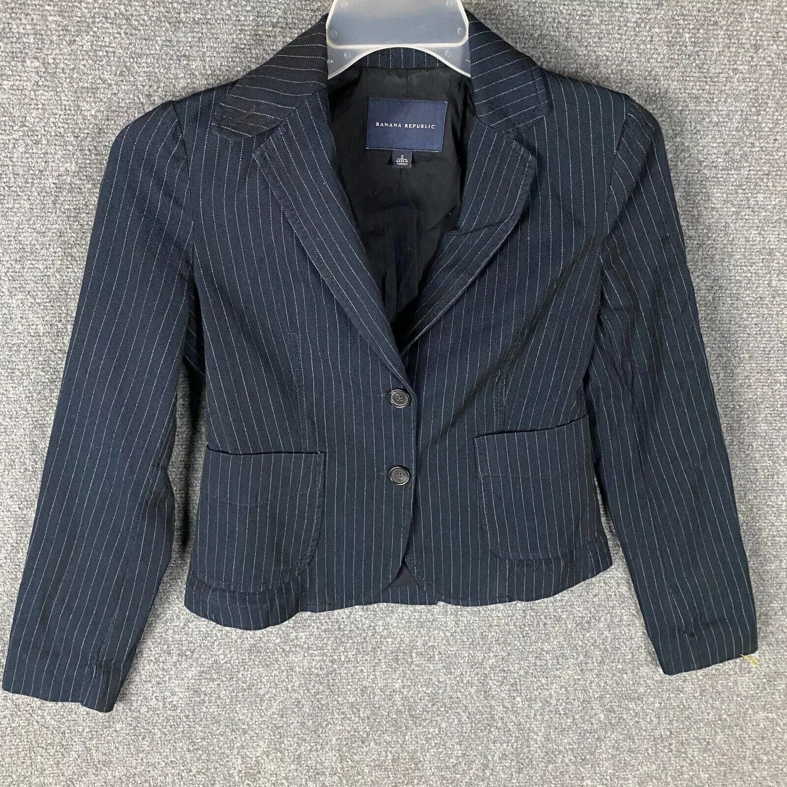 Banana Republic Banana Republic Blazer Women's Size 2 Striped Adults Size XS / US 0-2 / IT 36-38 - 1 Thumbnail