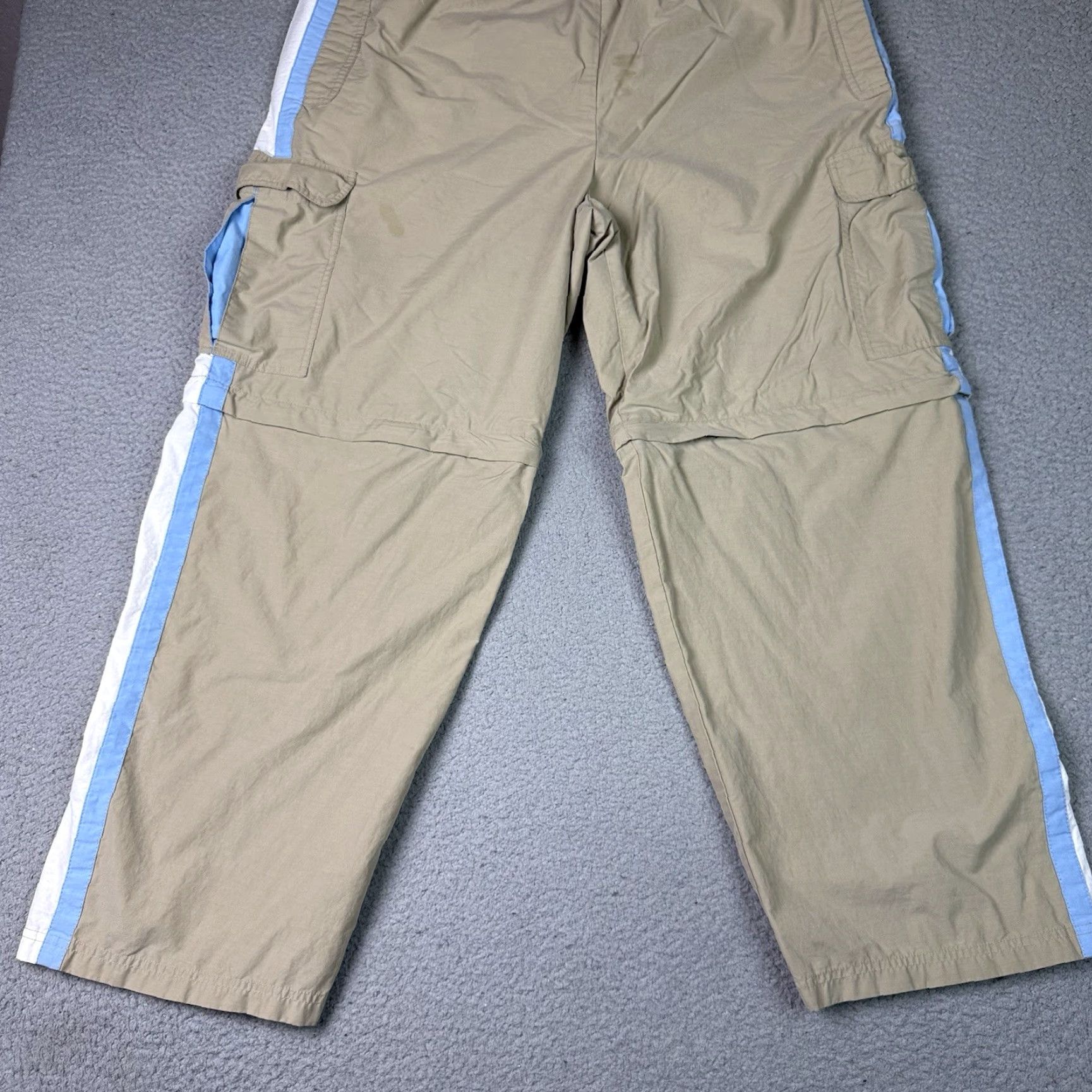 Vintage VINTAGE Phys.Sci Jeans Pant Adult XL Beige Baggy Wide Leg Convertible Skater Grunge Y2K 90s Hip Hop Retro Utility Carpenter Skater Size US 36 / EU 52 - 4 Thumbnail