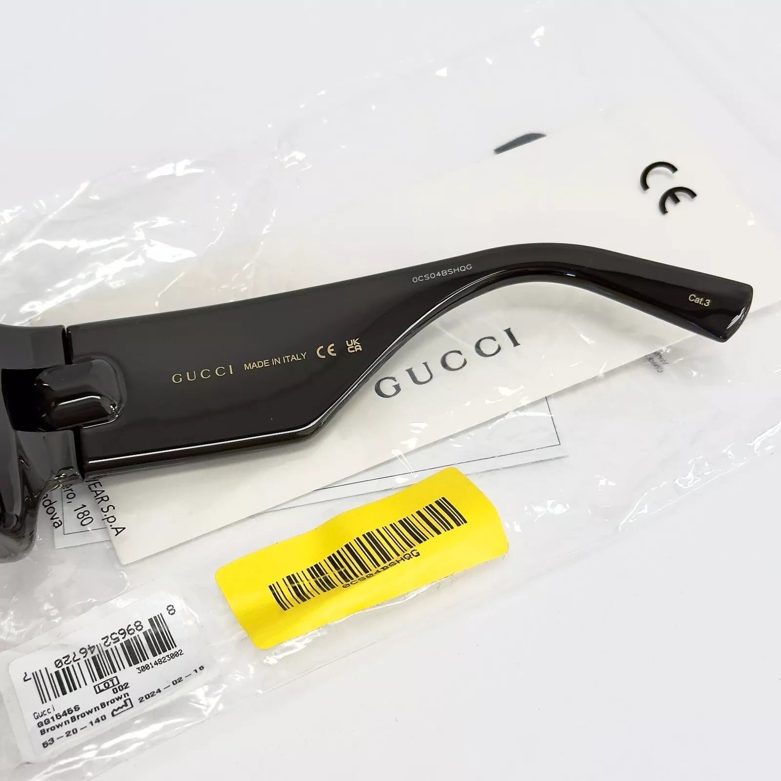Gucci GUCCI LIDO 1545 Brown Oval Chunky Gg1545S Sunglasses 002 Size ONE SIZE - 4 Thumbnail