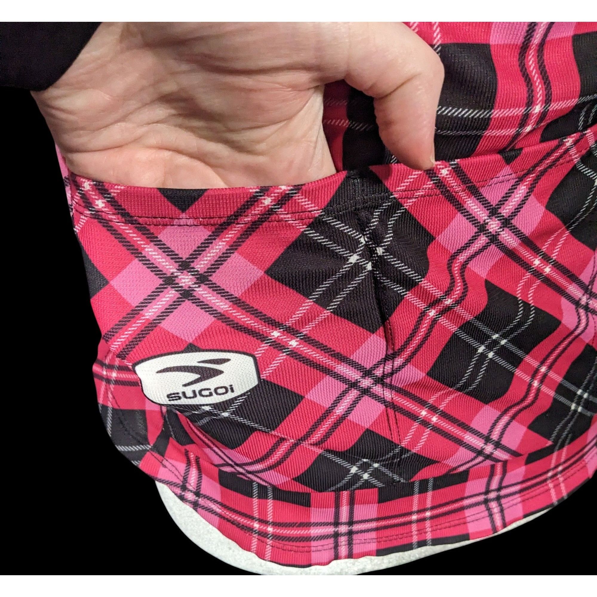 Other Sugoi Lumber Jane Pink And Black Plaid Cycling Jersey With P Size S / US 4 / IT 40 - 5 Thumbnail