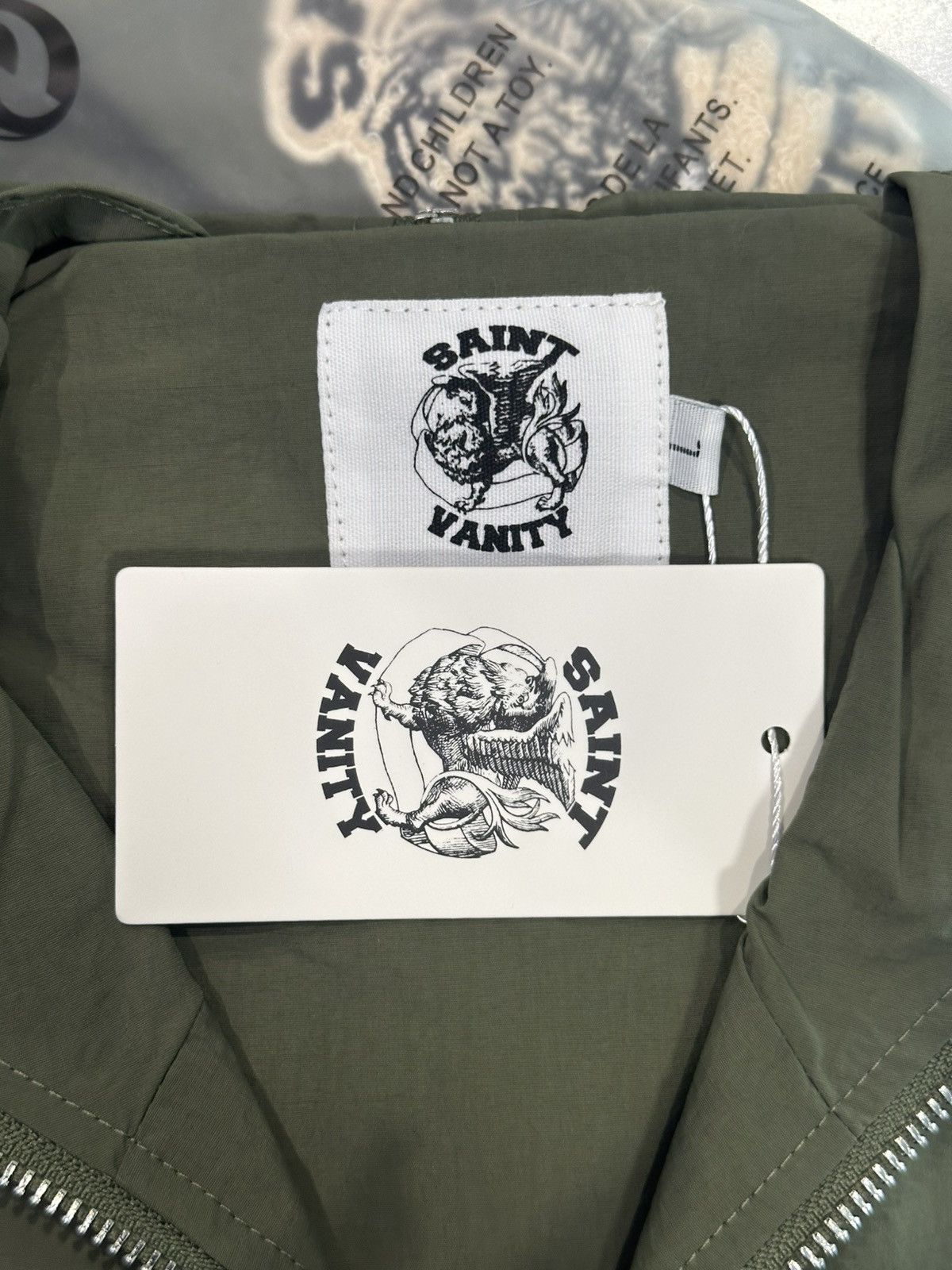 Saint Vanity Saint Vanity “Army green” Hooded Nylon Jacket Size US L / EU 52-54 / 3 - 4 Thumbnail