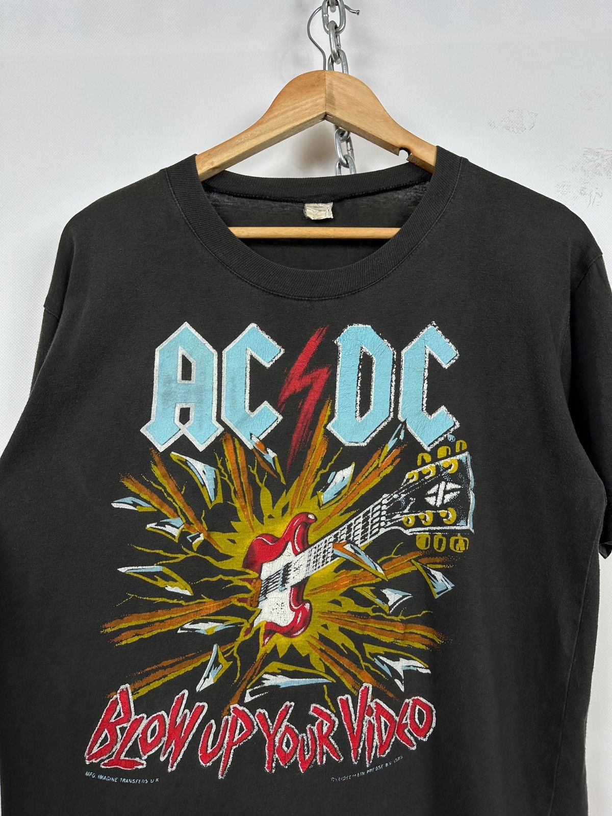 AC/DC 1988 Vintage AC/DC Blow Up Your Video Rare Band T-Shirt Size US S / EU 44-46 / 1 - 8 Thumbnail