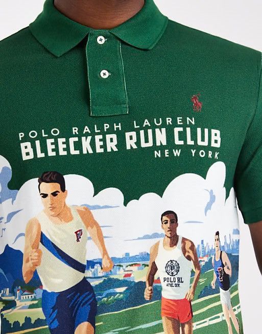 Polo Ralph Lauren Polo Ralph Lauren Classic Fit Print Mesh Shirt Bleecker Run Size US L / EU 52-54 / 3 - 4 Thumbnail