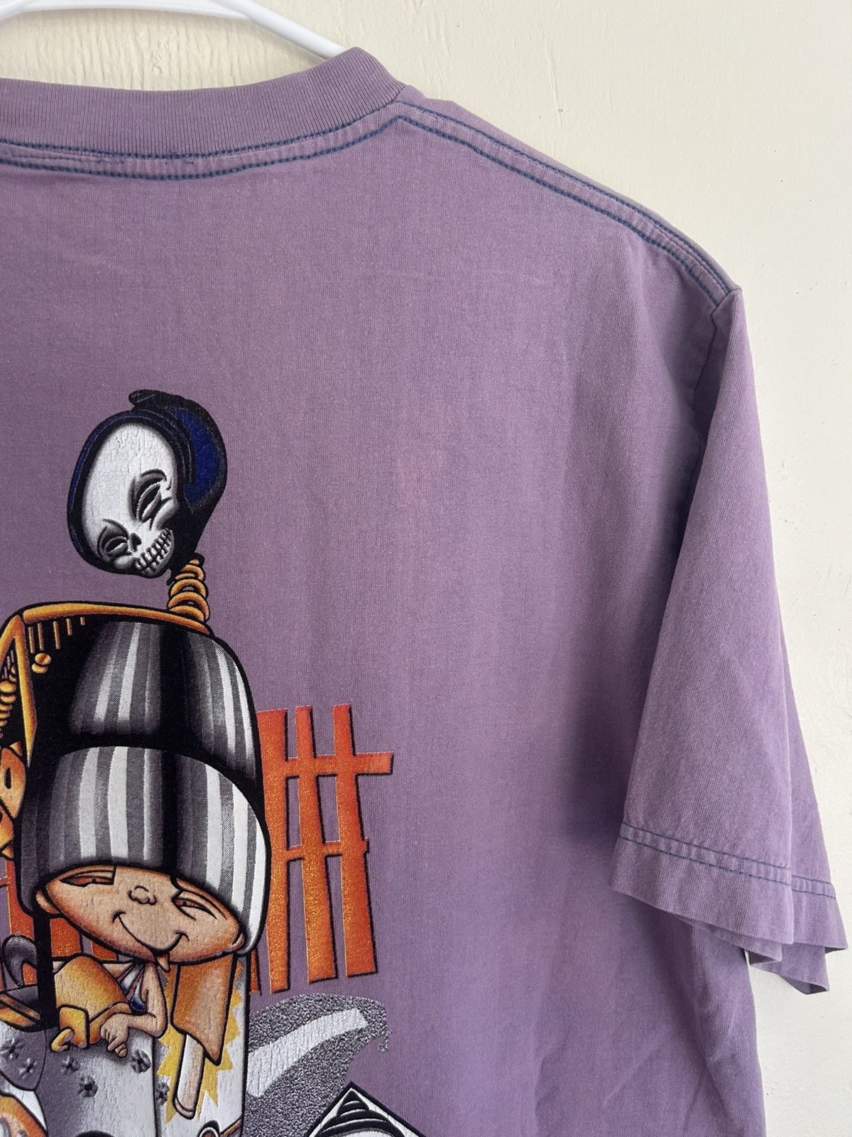 Blind Skateboards Vintage Blind Skateboards Reaper Purple Fader Graphic Tee Size US L / EU 52-54 / 3 - 9 Thumbnail