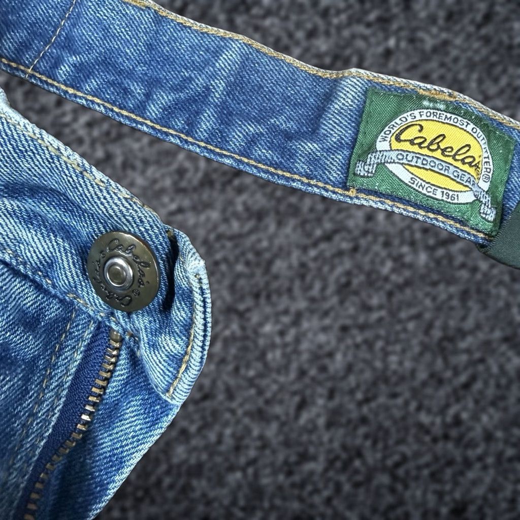 Vintage VINTAGE Cabela's Jeans Flannel Lined Blue Insulated 32x30 Mens Work Hunting Straight Jeans Size US 32 / EU 48 - 1 Thumbnail