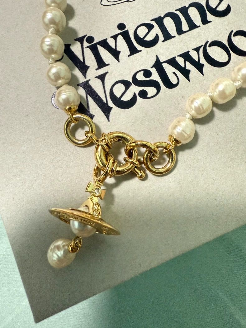 Vivienne Westwood Vivienne Westwood Baroque pearl necklace Size ONE SIZE - 2 Thumbnail