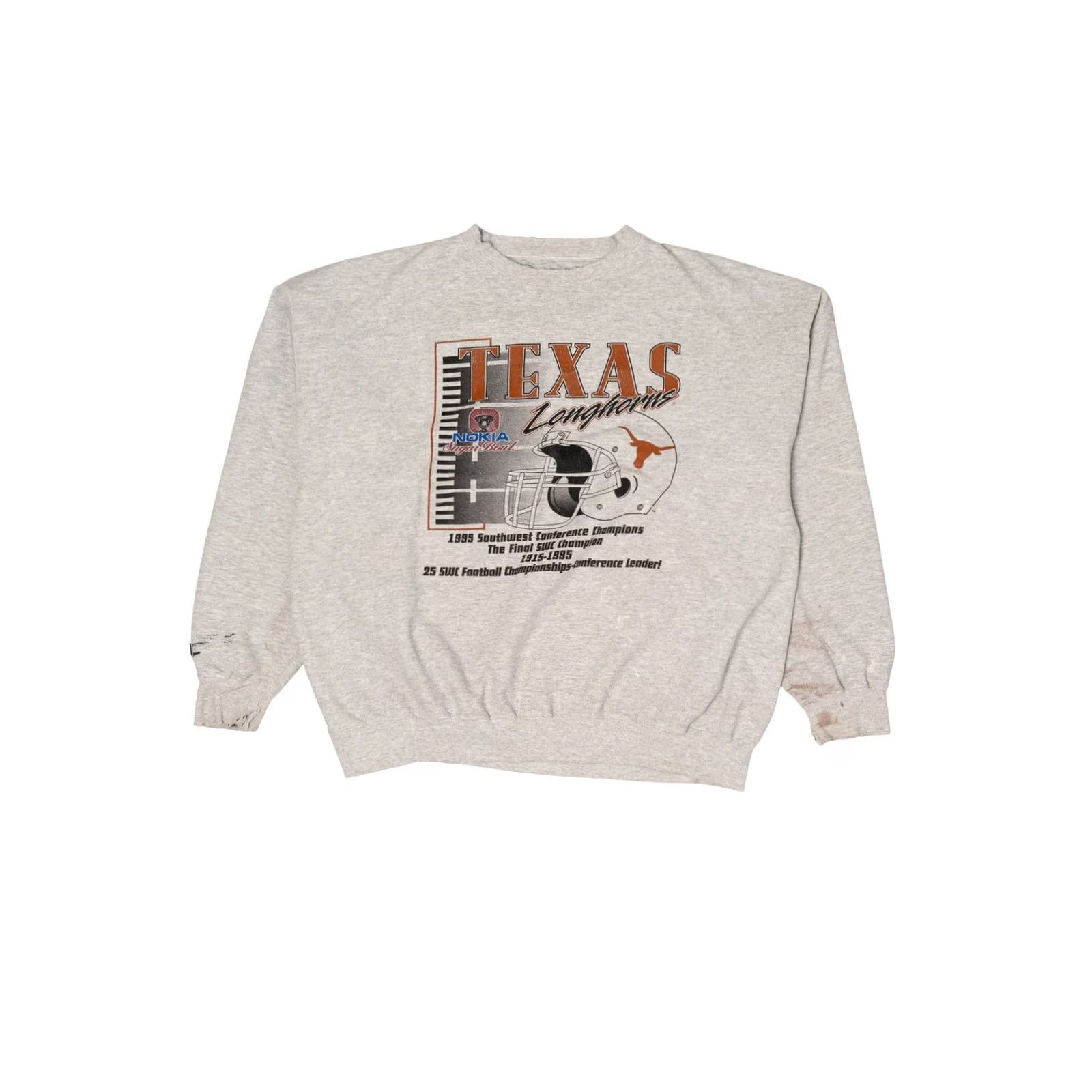 Jansport VINTAGE Texas Longhorns Sweatshirt XX-Large Gray 1995 Distressed Conference Champions Jansport Mens Ladies? Size US XXL / EU 58 / 5 - 2 Thumbnail