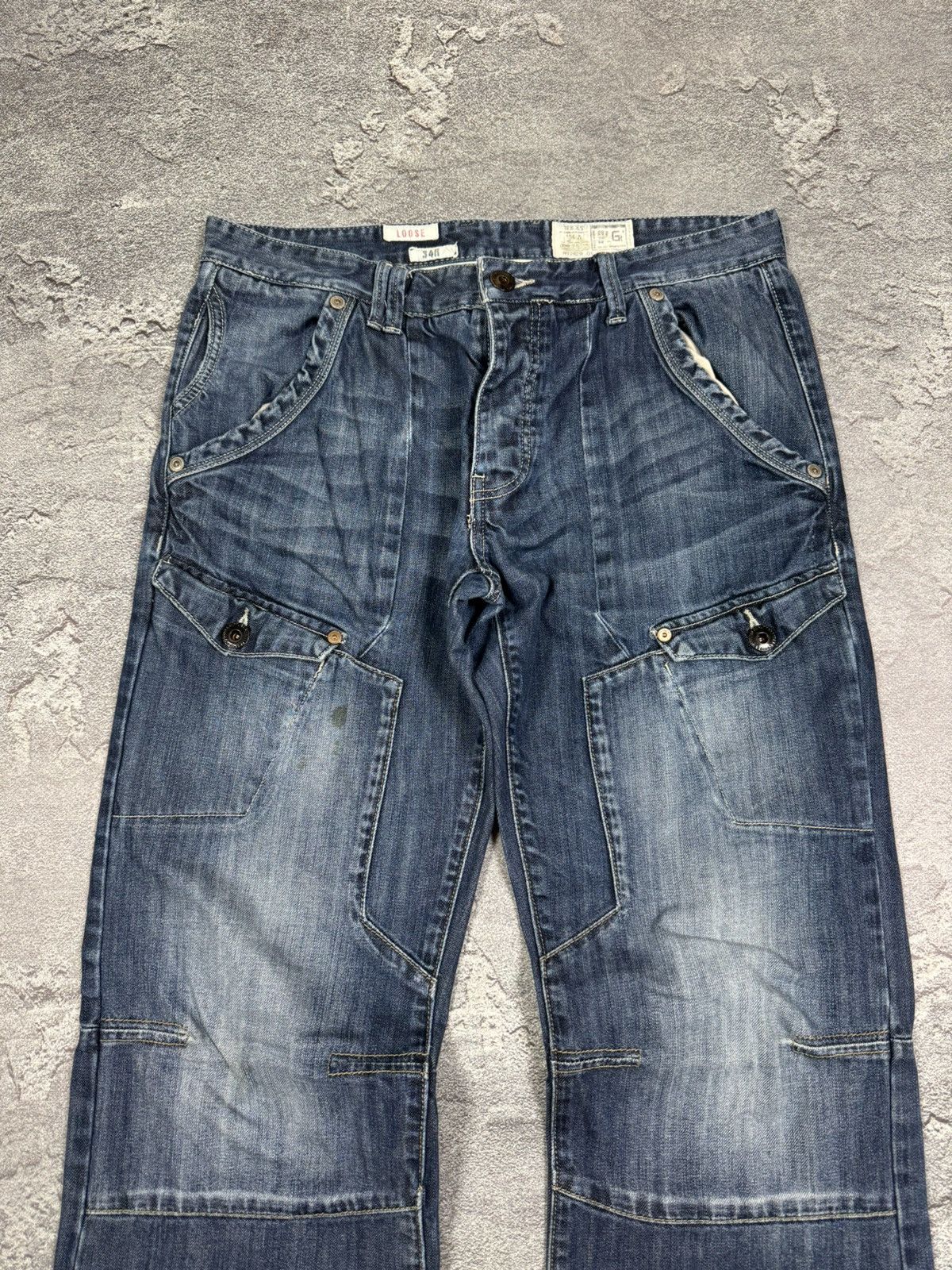 If Six Was Nine Y2K 2000s Flared Bootcut Loose Straight Washed Jeans Size 34 Size US 34 / EU 50 - 6 Thumbnail