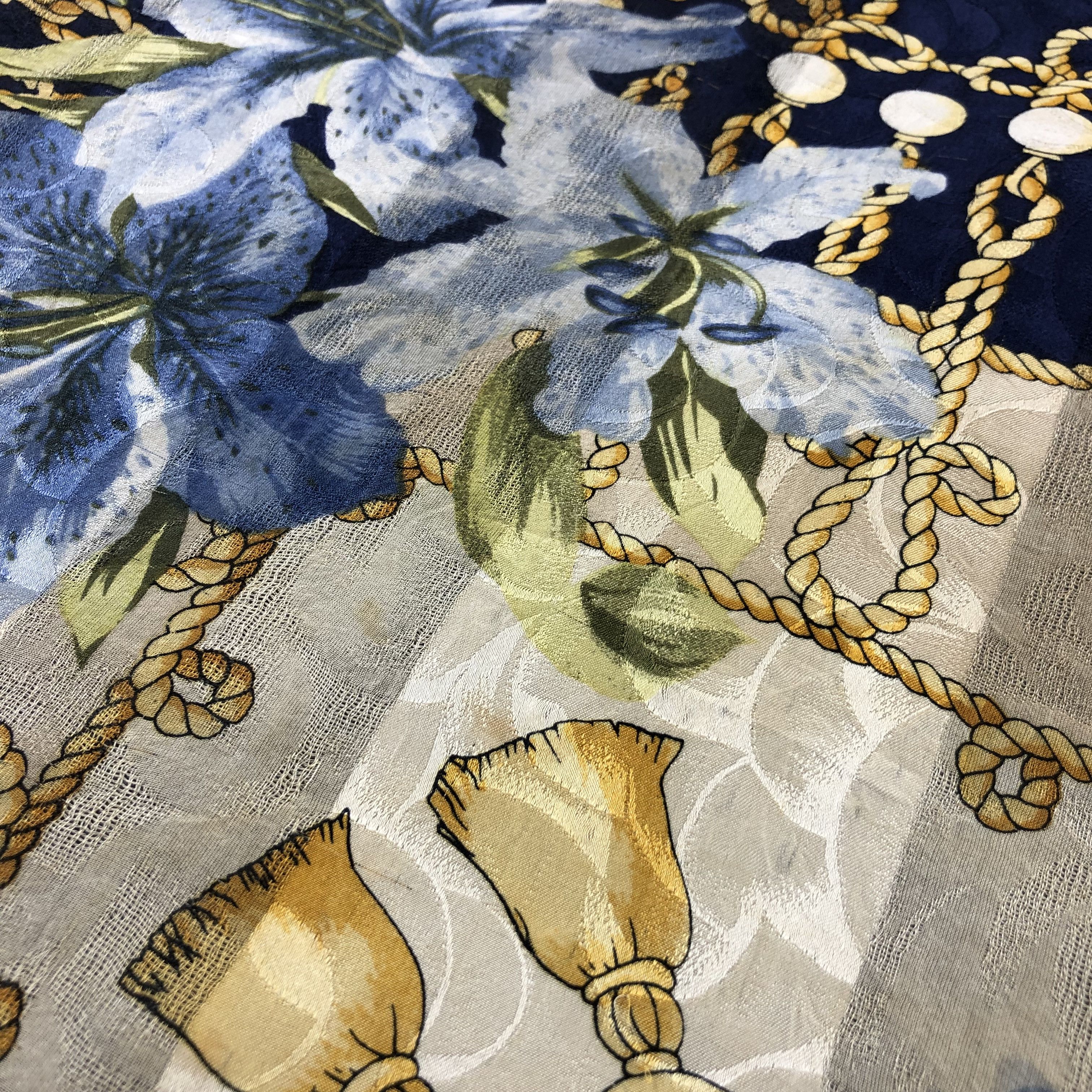 Japanese Brand Luxury Design Silk Scarf M866 Size ONE SIZE - 7 Thumbnail