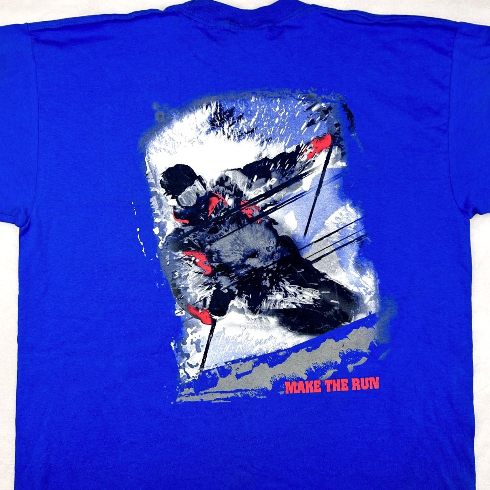 Marlboro NOS Marlboro Ski Pocket T-Shirt XL Men Blue 90s 80s Vintage Short Sleeve Cotton Cigarette Tobacco Shirt Mens Size US XL / EU 56 / 4 - 7 Thumbnail