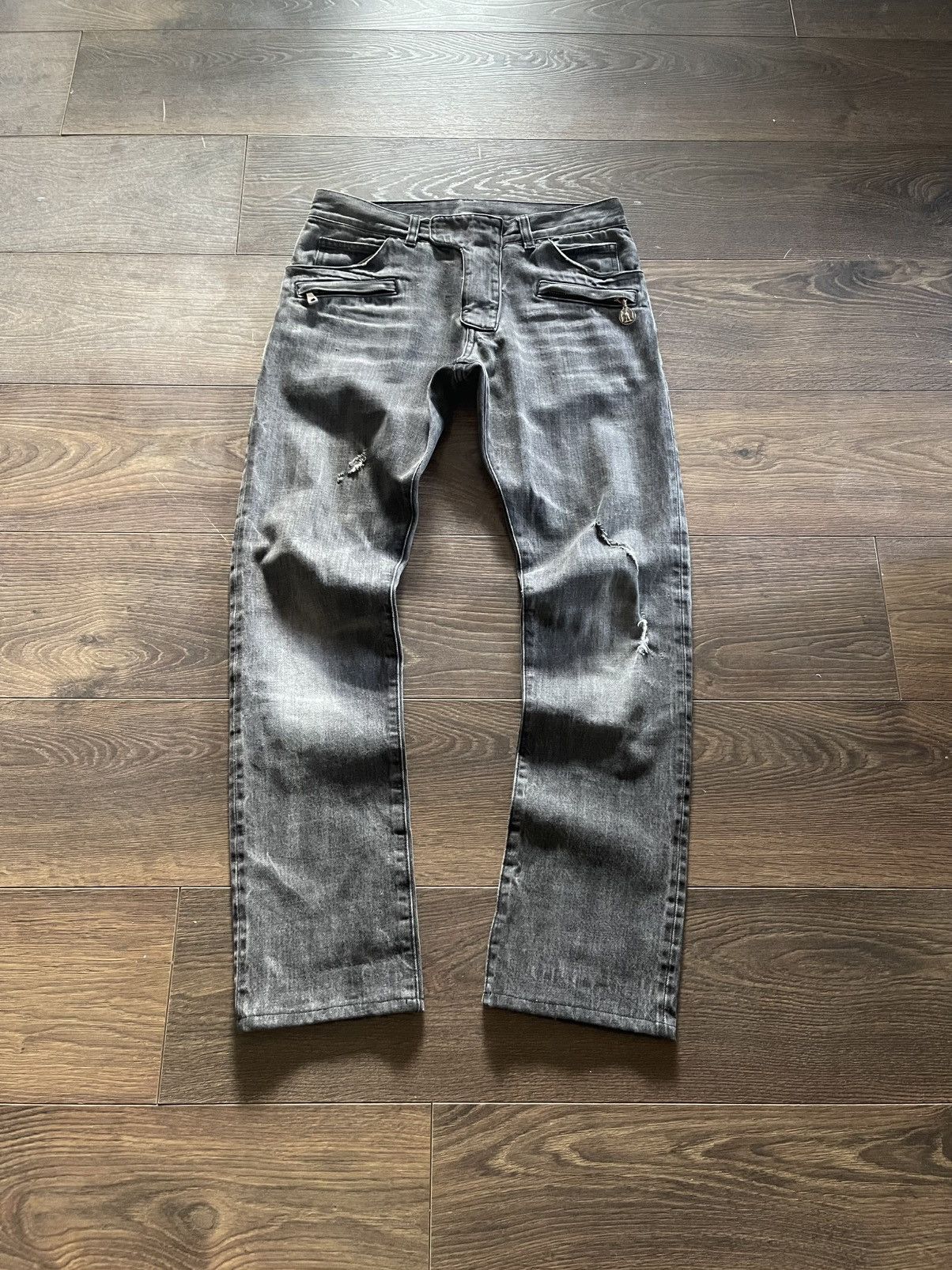 Balmain Balmain SS11 Eagle Coin Biker Jeans | Grailed