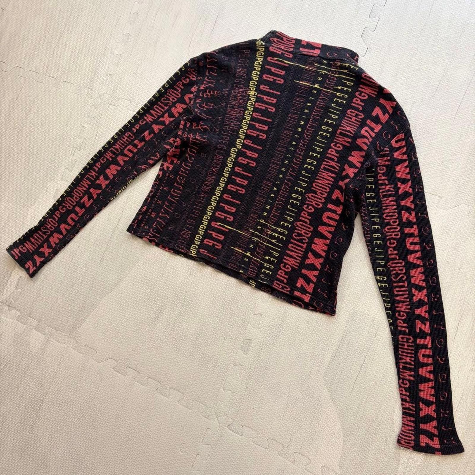 Gap Jean Paul Gaultier - Long Sleeve Alphabet Print Top Size M / US 6-8 / IT 42-44 - 2 Thumbnail