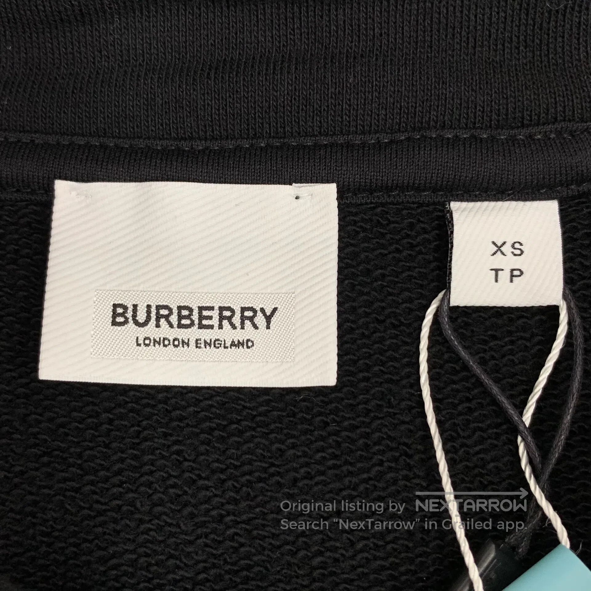 Burberry Burberry Black Fawn Print Cotton Hooded Drawstring Long Sl Size US XS / EU 42 / 0 - 5 Thumbnail