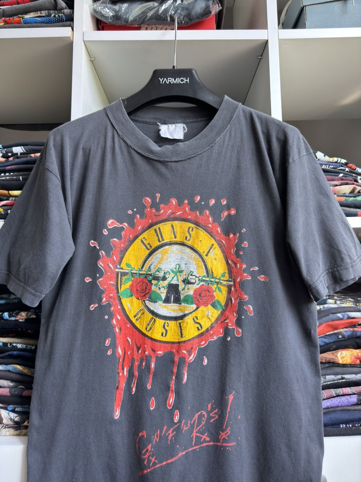 Band Tees Vintage 90s Guns N Roses Graphic Faded Band Tee Size US L / EU 52-54 / 3 - 2 Thumbnail
