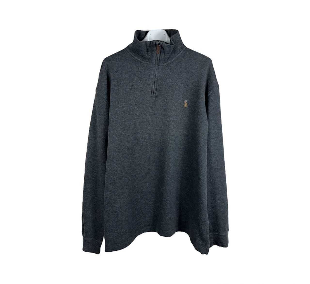 Polo Ralph Lauren × Ralph Lauren × Vintage Polo Ralph Lauren estate rib half zip quarter sweatshirt Size US XL / EU 56 / 4 - 1 Thumbnail