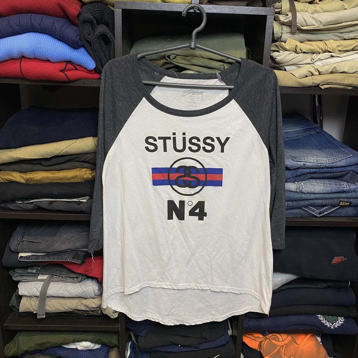 Stussy Luxury Stussy Big Logo 1/3 y2k opium longsleeve size women L Size L / US 10 / IT 46 - 1 Thumbnail