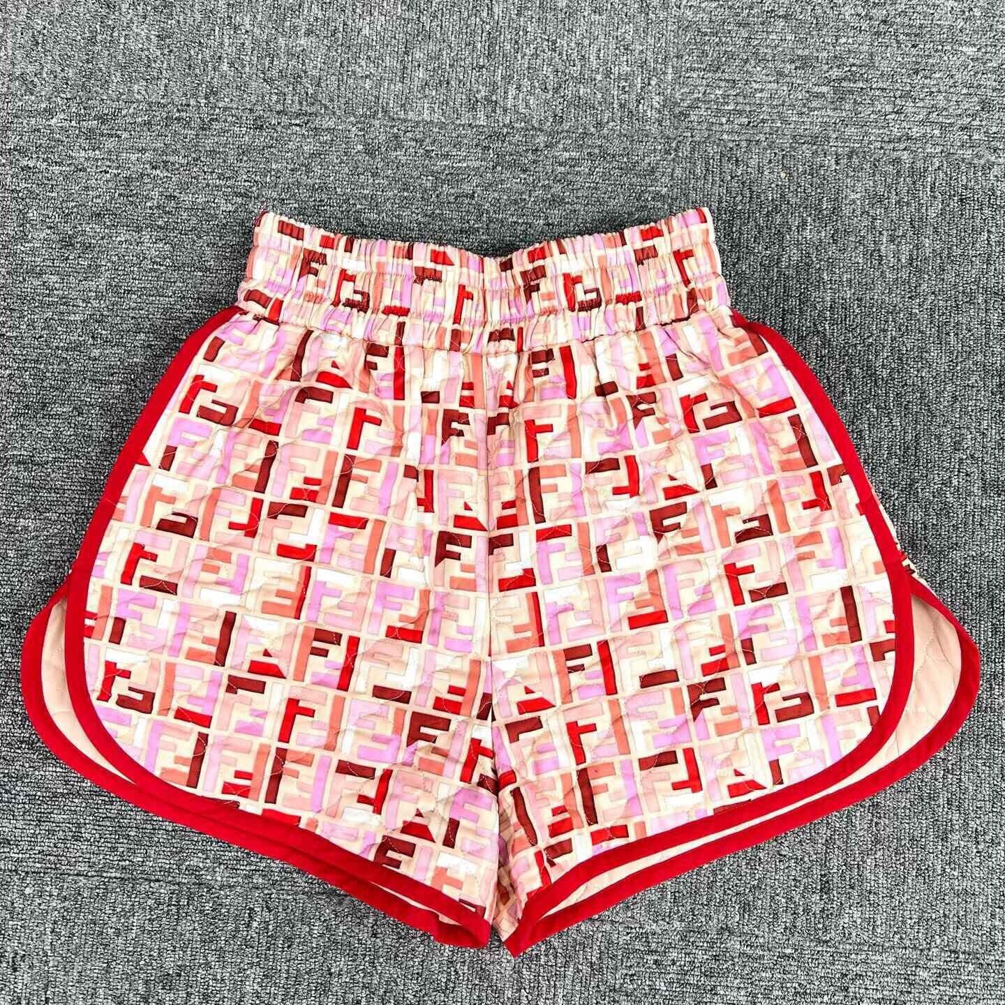 Fendi Fendi FF Print Silk Shorts Size 38" / US 16 / IT 52 - 1 Thumbnail
