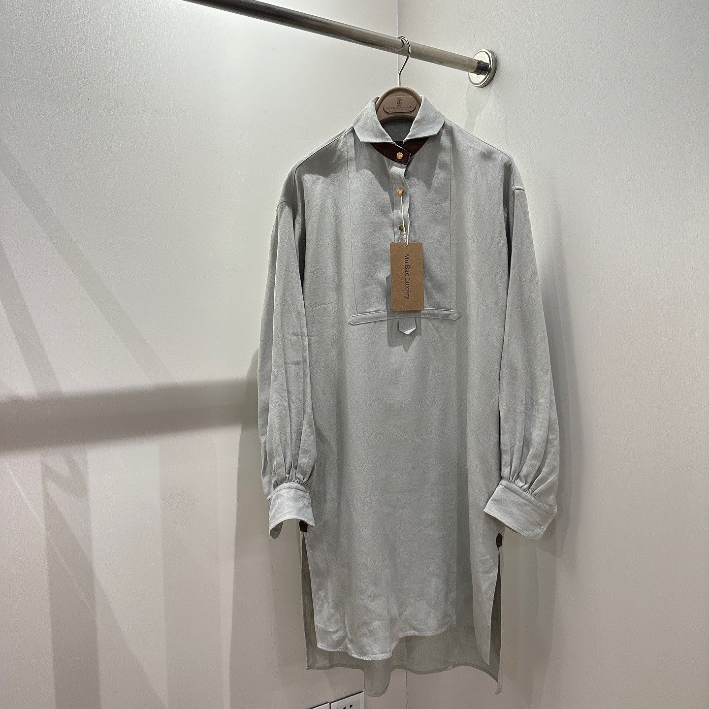 Loro Piana Loro Piana Linen Shirt Dress Size 38 Size XS / US 0-2 / IT 36-38 - 1 Thumbnail