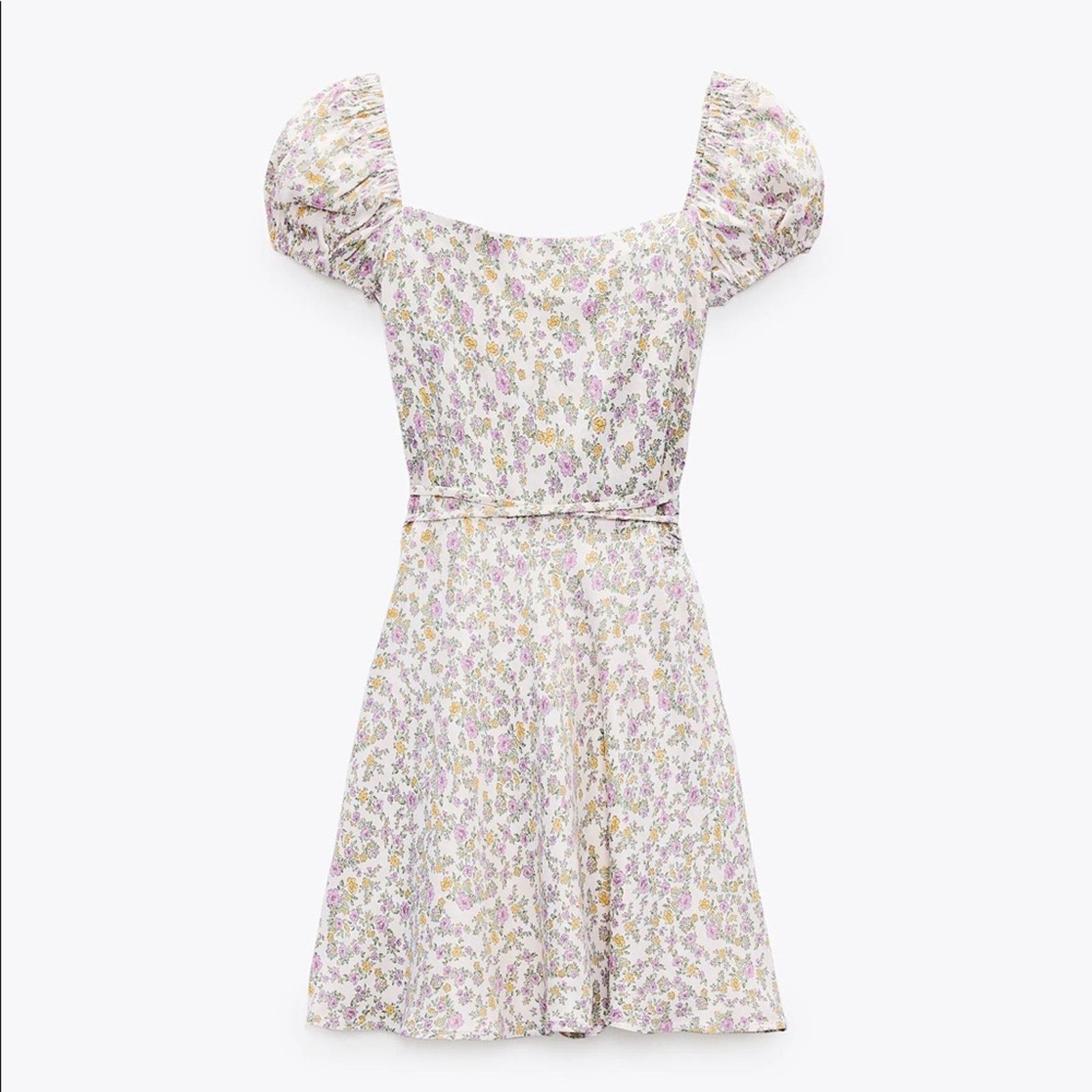 Zara ZARA BLOGGER FAVORITE SATIN EFFECT PRINT DRESS Size XS / US 0-2 / IT 36-38 - 11 Thumbnail