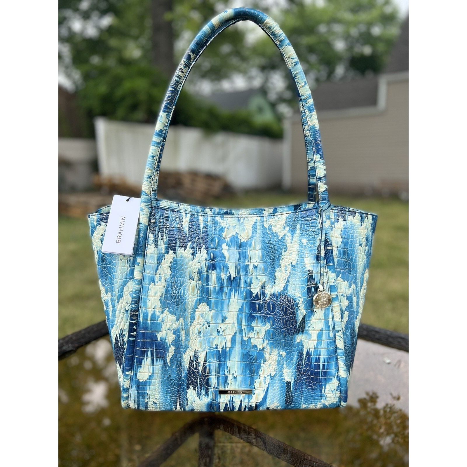 BRAHMIN BRAHMIN BAILEE Deep Water Melbourne Genuine Leather B000513 Size ONE SIZE - 1 Thumbnail