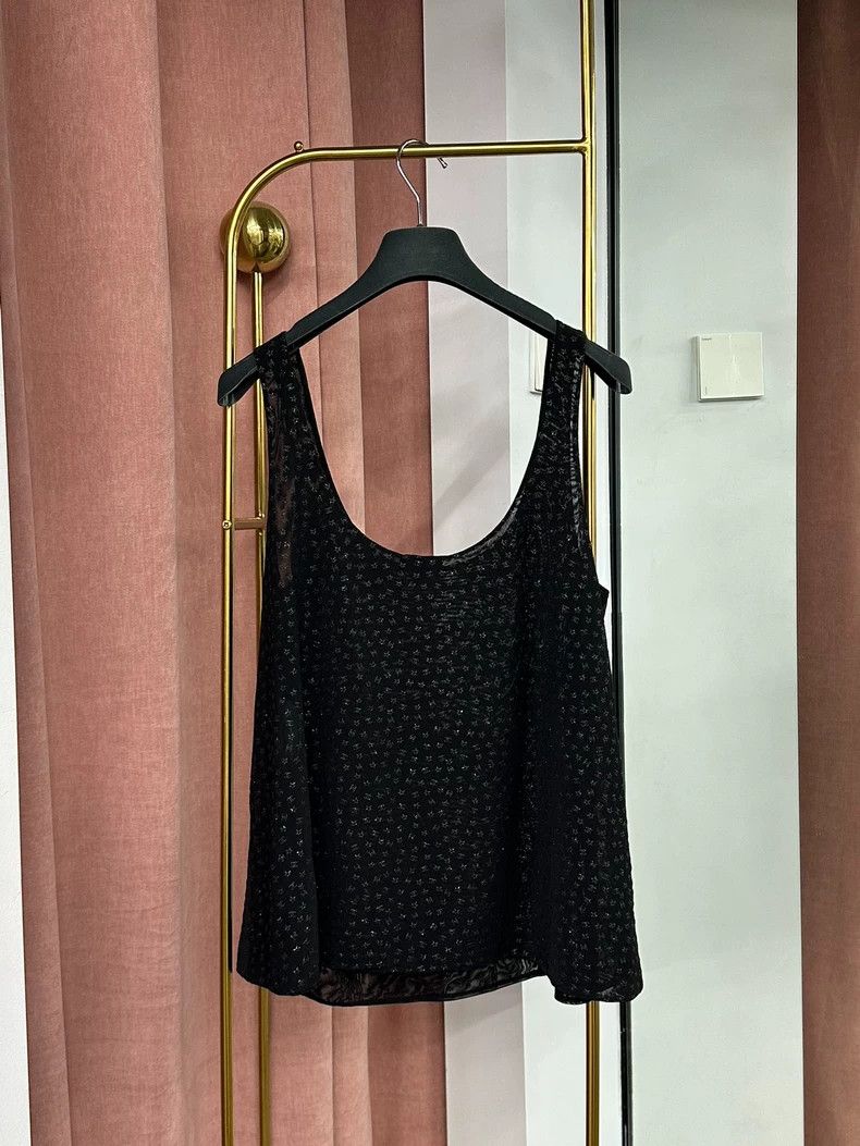Chanel Chanel 24C black full double C full star suspender vest Size XS / US 0-2 / IT 36-38 - 4 Thumbnail