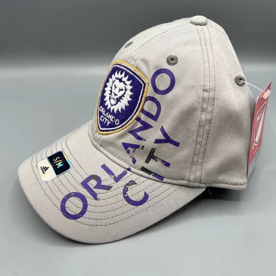Adidas Orlando City Hat Men S-M Adidas MLS Stretch Fitted Cap New Size ONE SIZE - 2 Thumbnail
