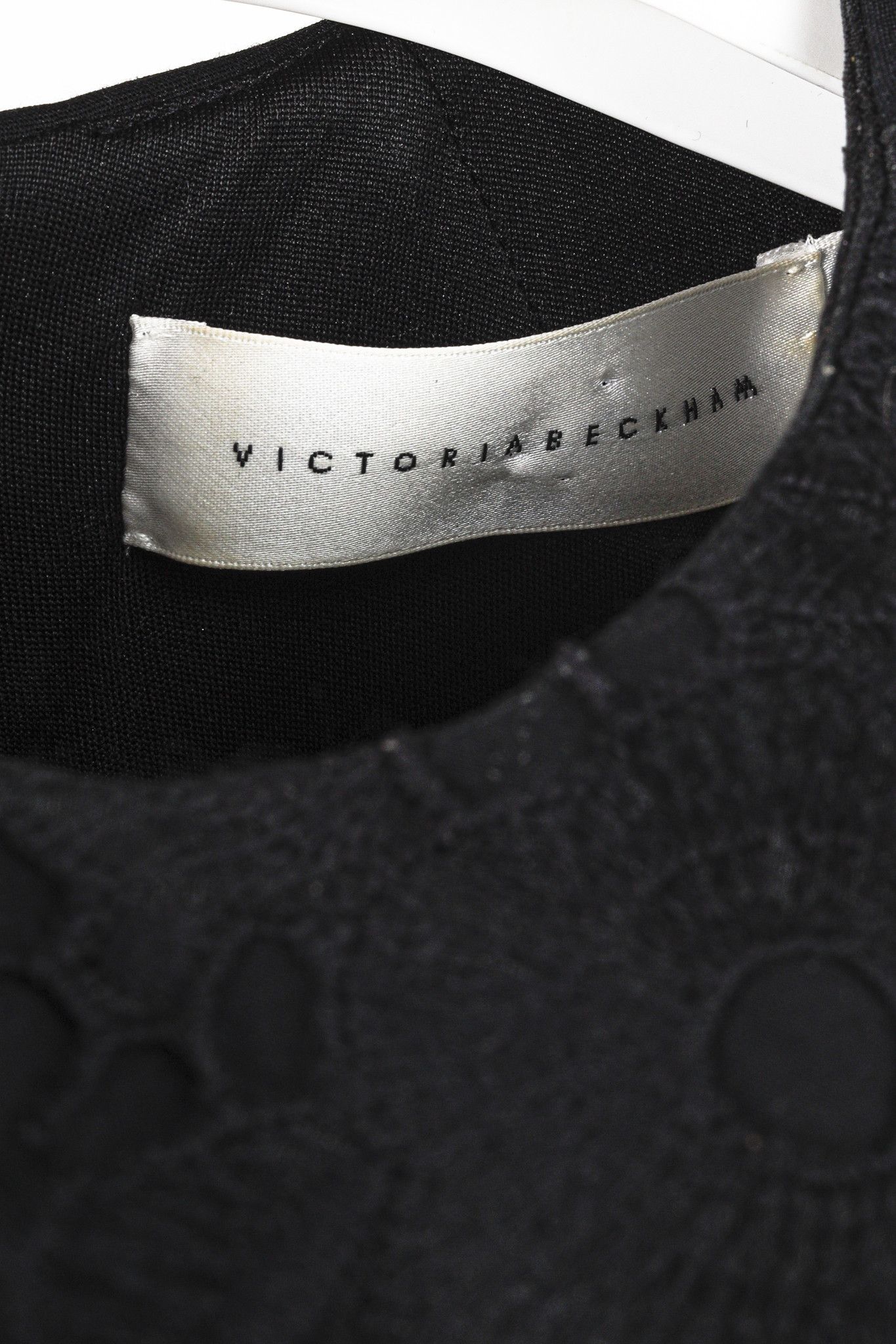 Victoria Beckham Victoria Beckham Black Guipure-Lace Contrast Dress Size S / US 4 / IT 40 - 3 Thumbnail