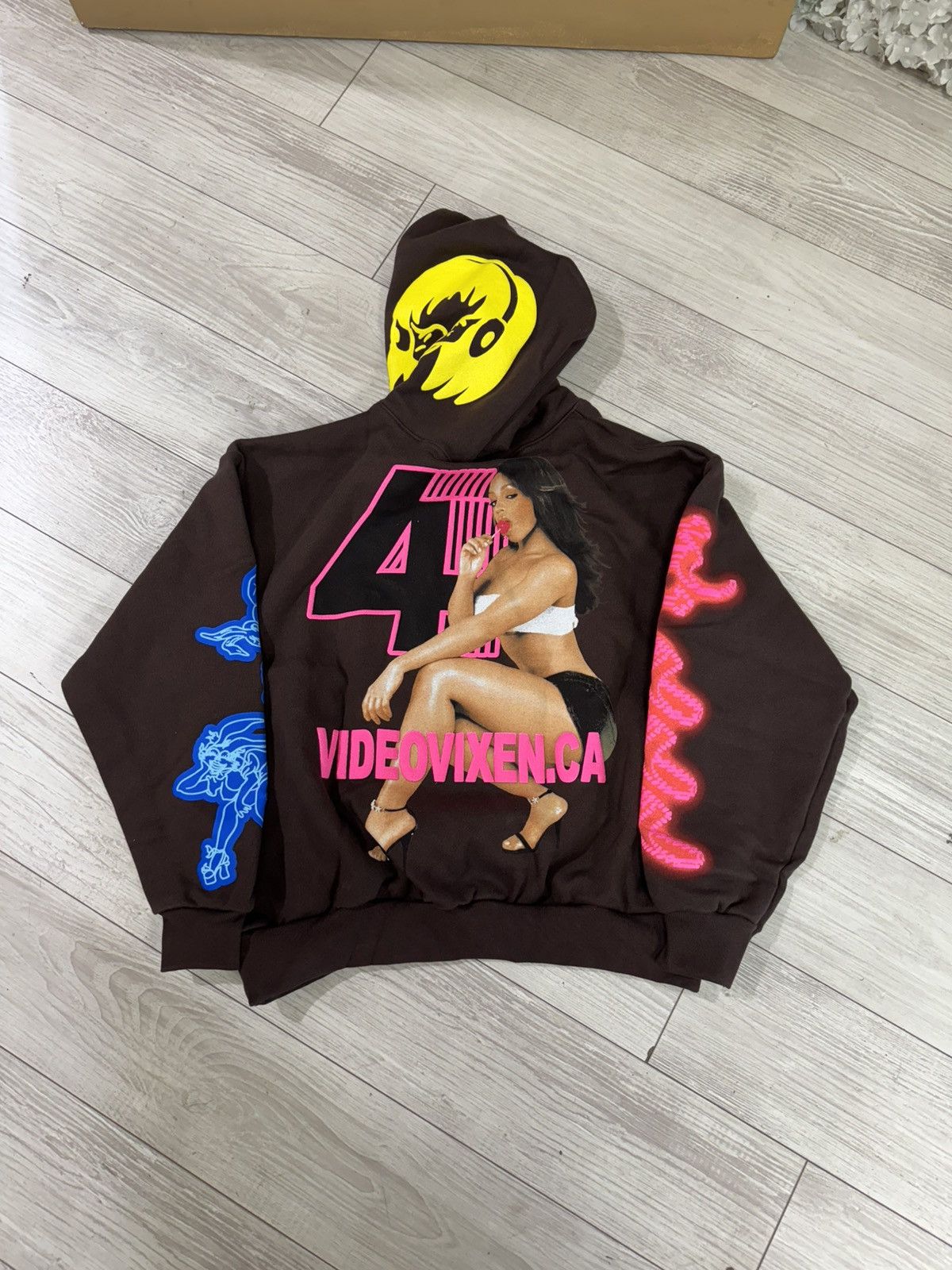 Drake Related OVO $$$4U Hot Moms Vixen Hoodie Brown