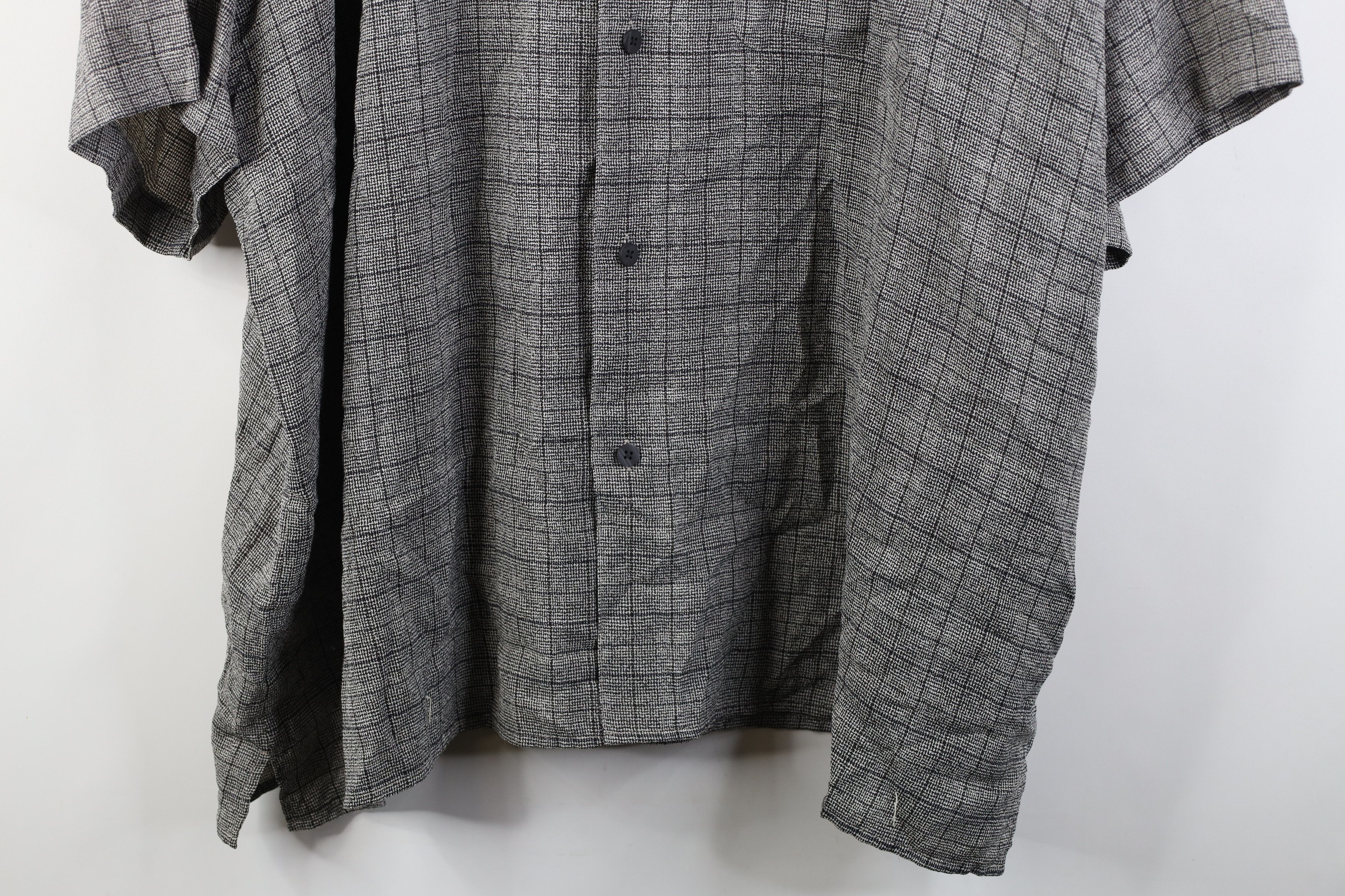 Vintage Vintage 90s Rockabilly Streetwear Knit Button Shirt Plaid Size US XXL / EU 58 / 5 - 3 Thumbnail