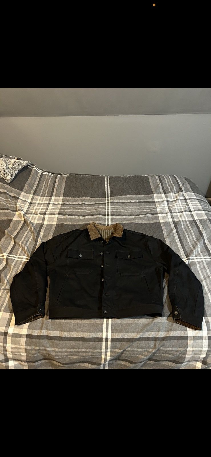 Yeezy Season Yeezy Season 6 Flannel Lined Denim Jacket Sample