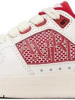 Amiri o1orln1125 Size: KIDS 24 / Classic Low Sneakers in White/Red Size US 5 / EU 37 - 4 Thumbnail