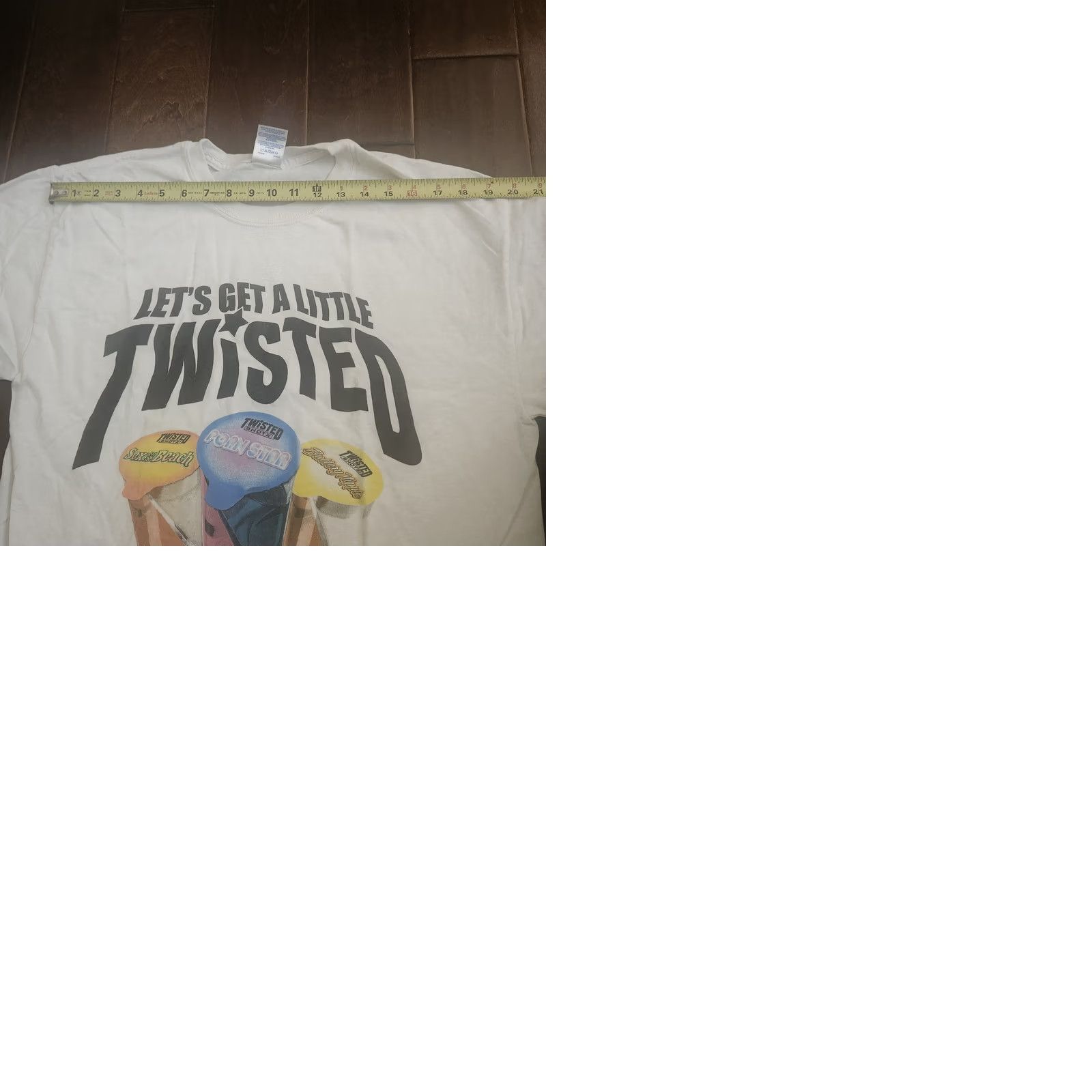 Gildan Gildan Twisted Shotz T Shirt Large White Graphic Print Crew Neck Short Sleeve Men Funny Beach Tee Size US L / EU 52-54 / 3 - 9 Thumbnail