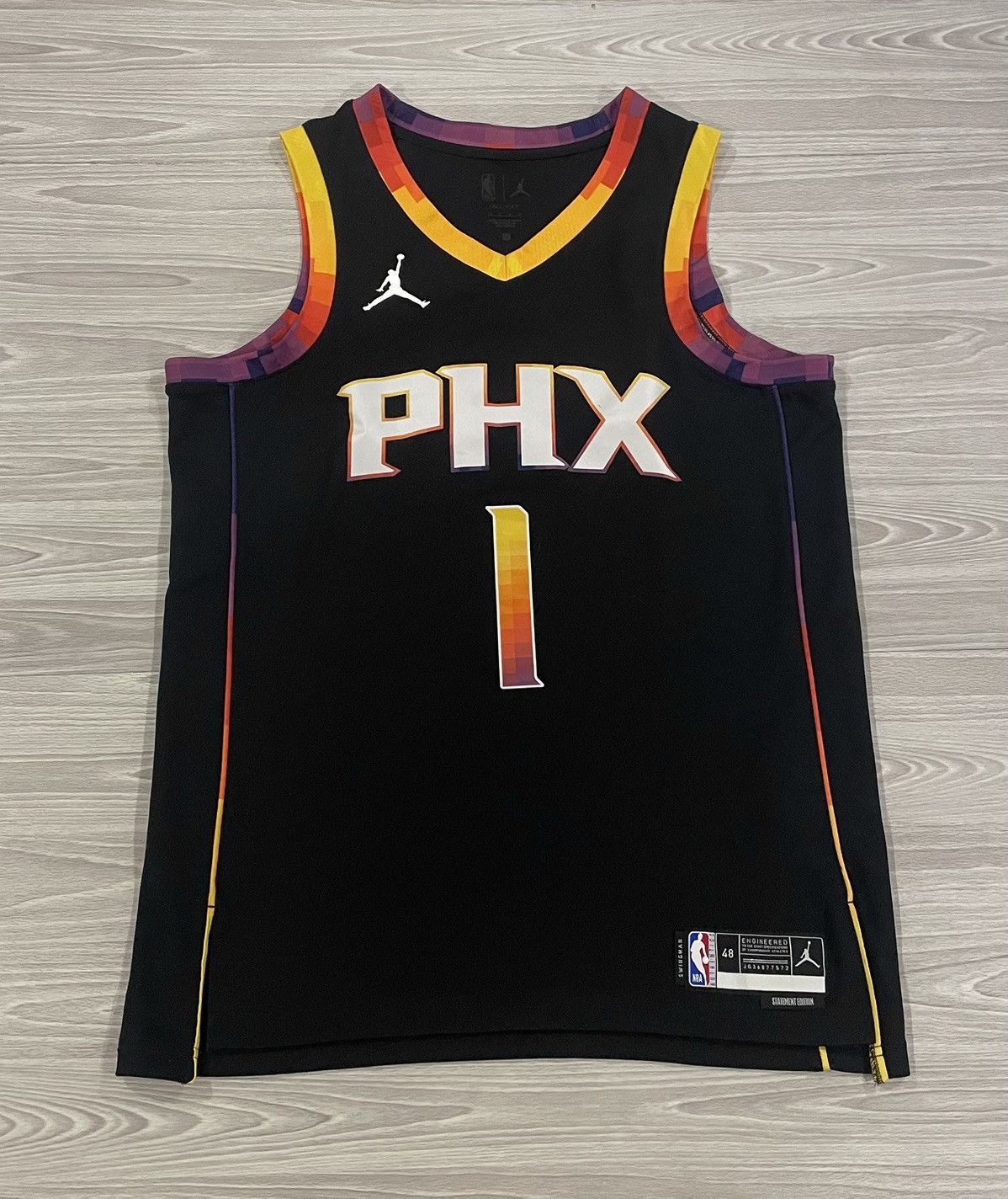 Nike Nike Phoenix Suns Booker #1 Statement Jersey Mens Size Large Size US L / EU 52-54 / 3 - 1 Thumbnail