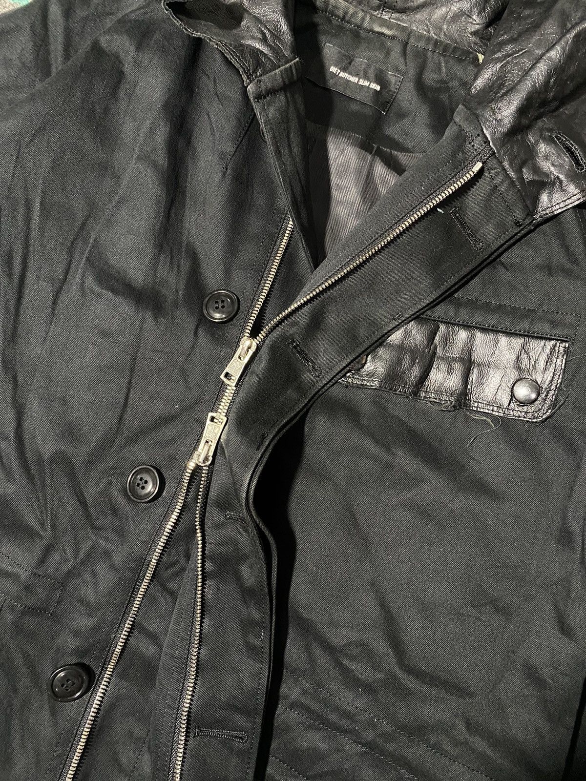 Diet Butcher Slim Skin AW2015 "Feather to Snow" Sheep Leather Parka Size US M / EU 48-50 / 2 - 8 Thumbnail