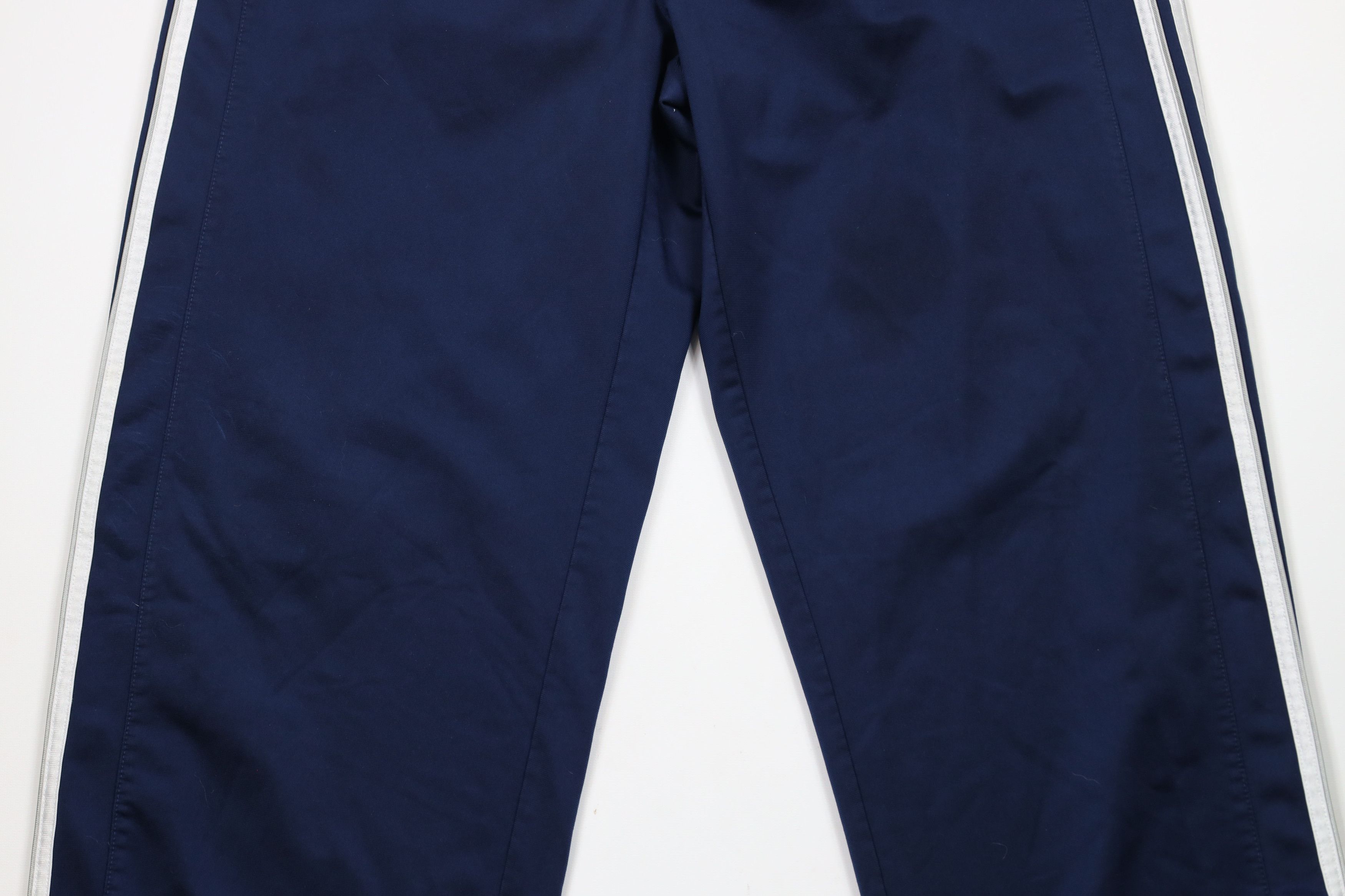 Adidas × Vintage Vintage Y2K 2005 Adidas Spell Striped Wide Leg Pants Blue Size US 38 / EU 54 - 3 Thumbnail