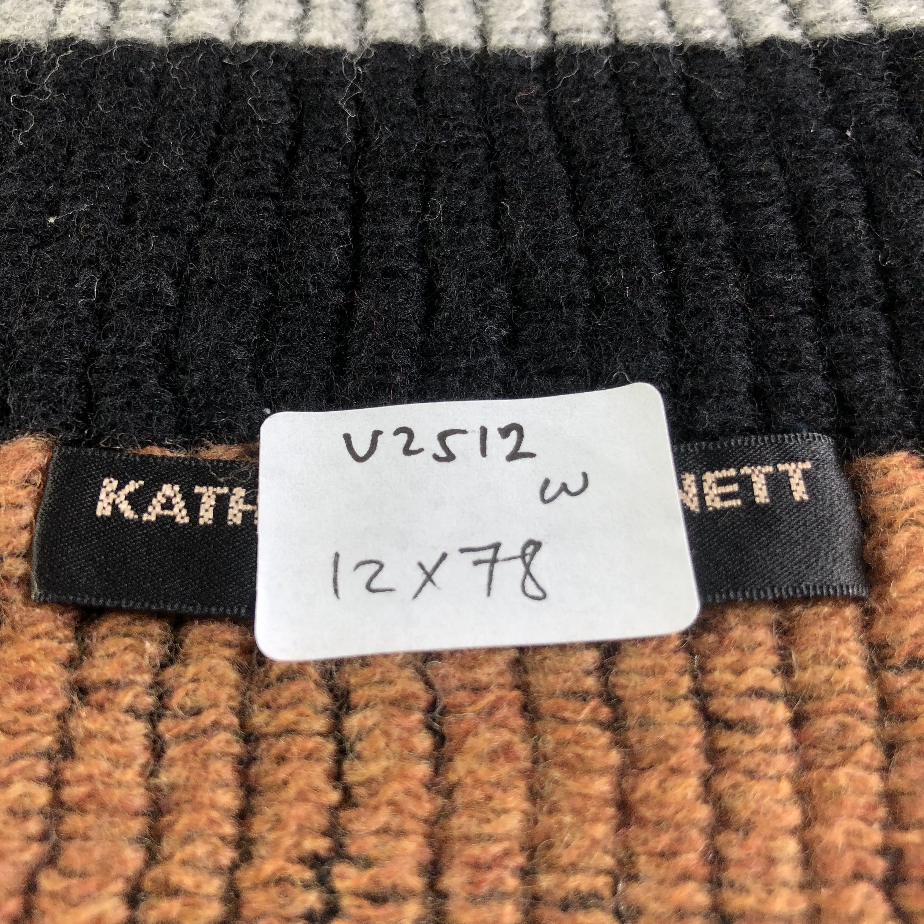 Katharine Hamnett London Katharine Hamnett London Striped Wool Scarf Muffler V2512 Size ONE SIZE - 8 Thumbnail