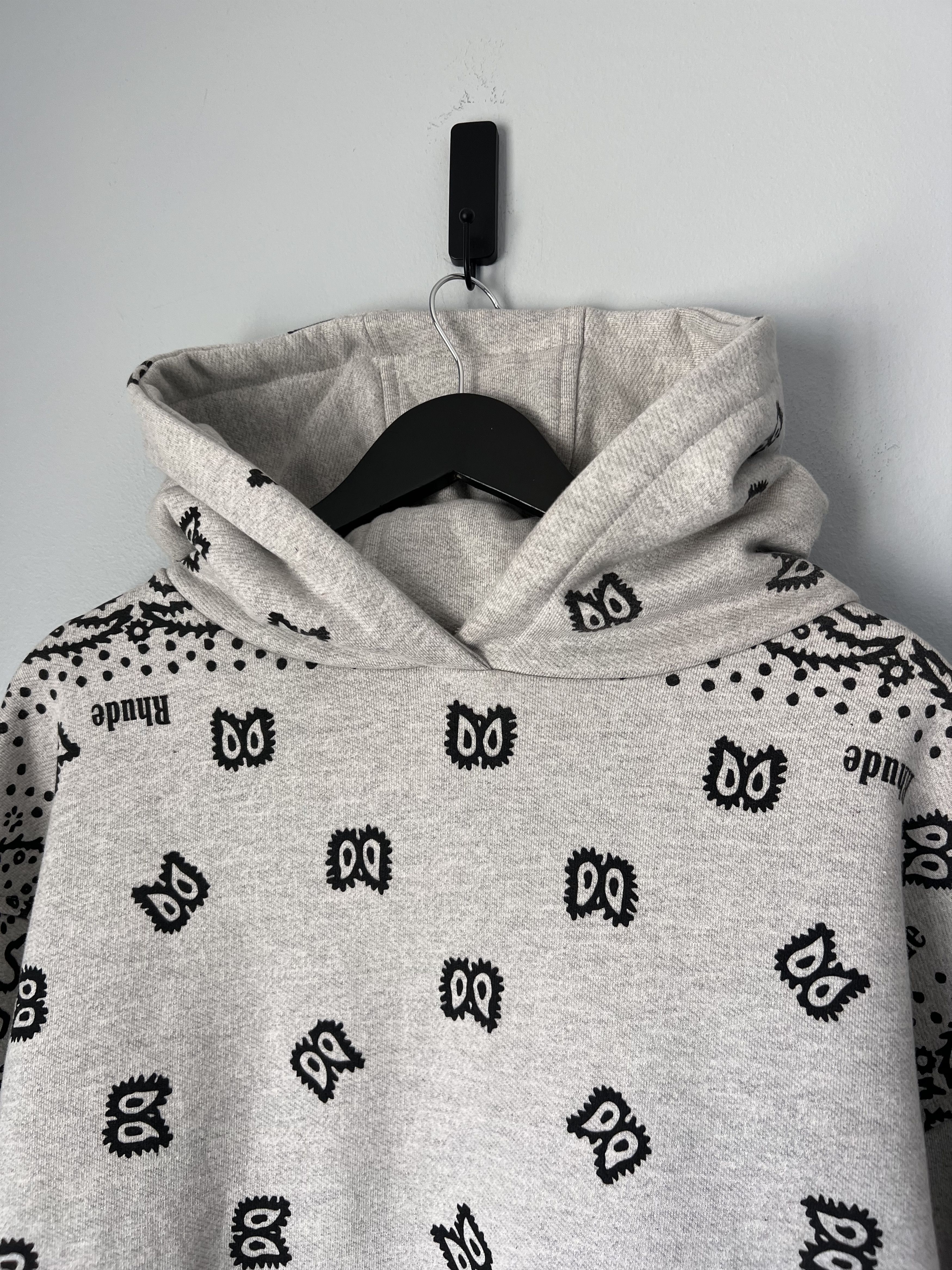 Rhude Rhude Bandana Hoodie in Gray Size US S / EU 44-46 / 1 - 2 Thumbnail