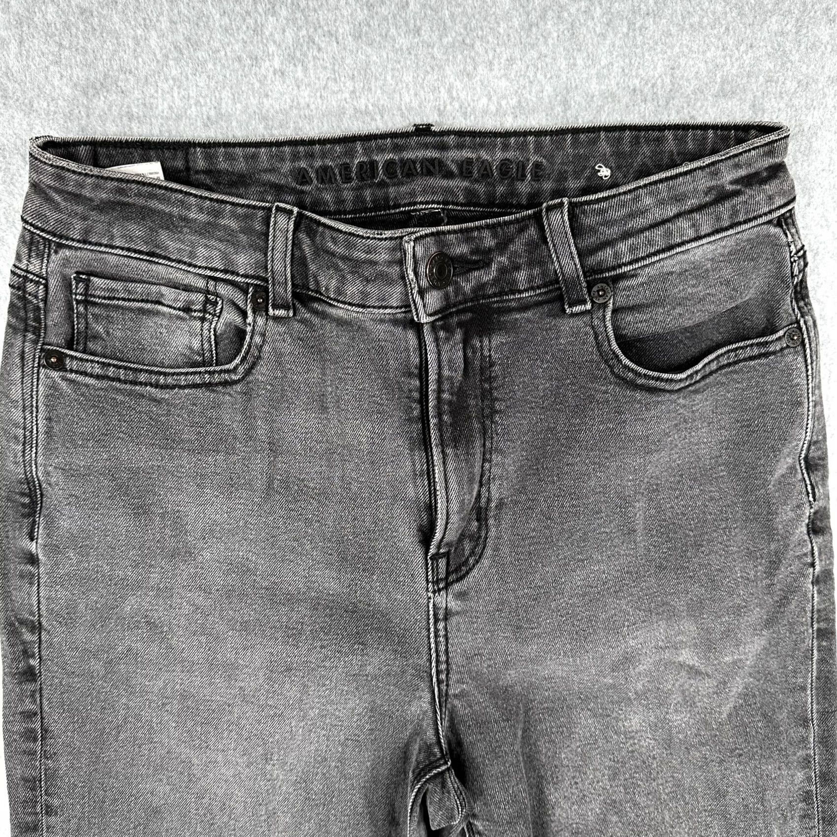 American Eagle Outfitters VINTAGE? No — American Eagle Outfitters Skinny Jeans Gray Women's 4 Light Wash Pockets Denim Size 27" / US 4 / IT 40 - 4 Thumbnail
